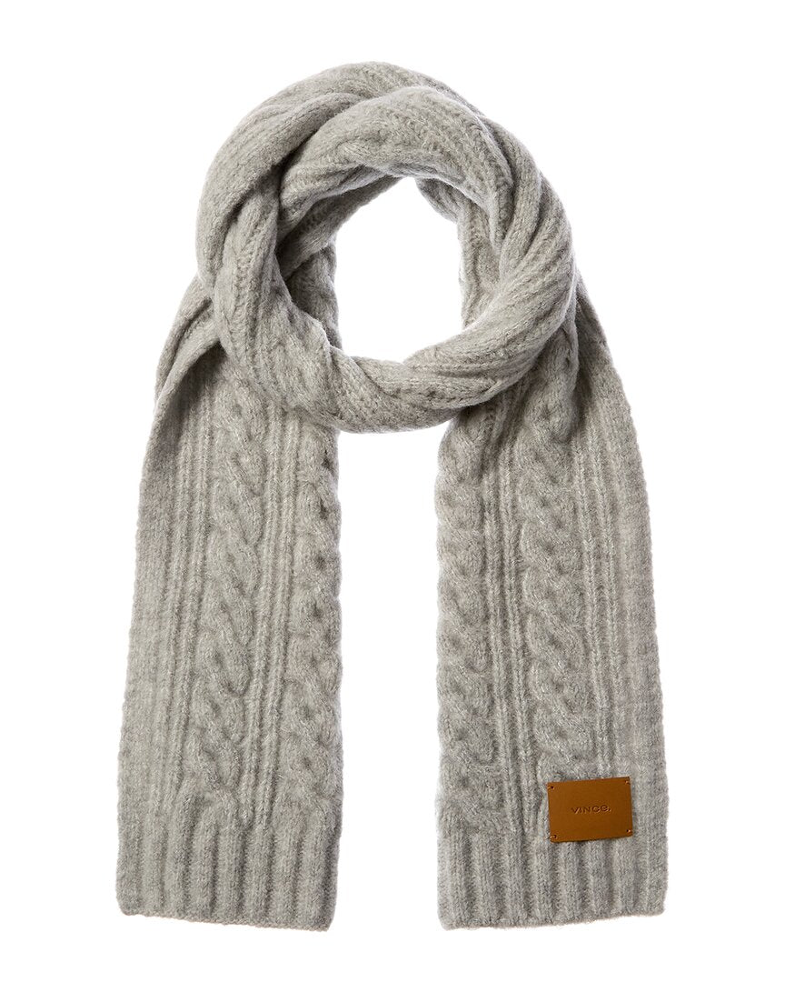 Vince Airspun Cable Wool-Blend Scarf 7826988138556