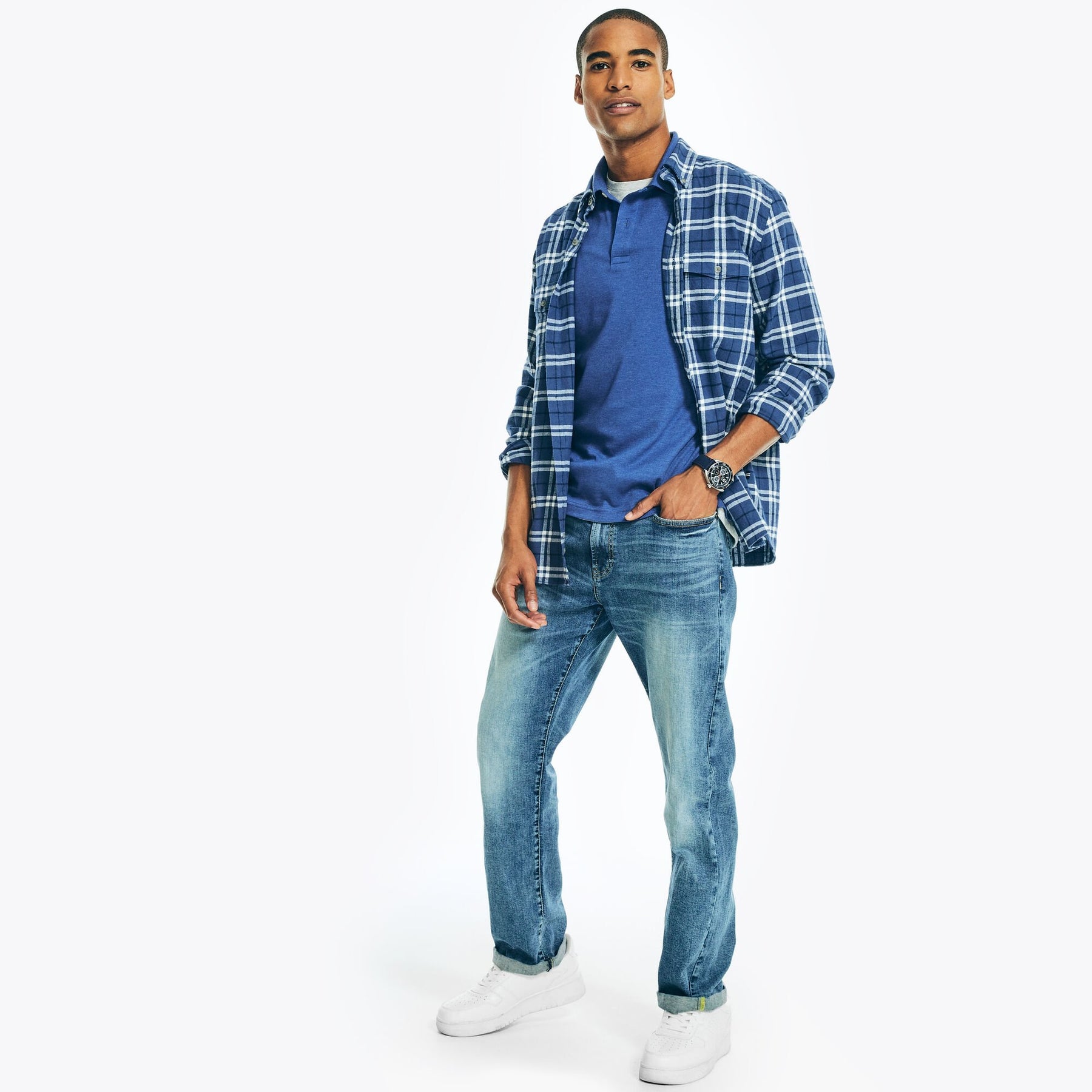 Nautica Mens Slim Fit Interlock Polo 7703165403196