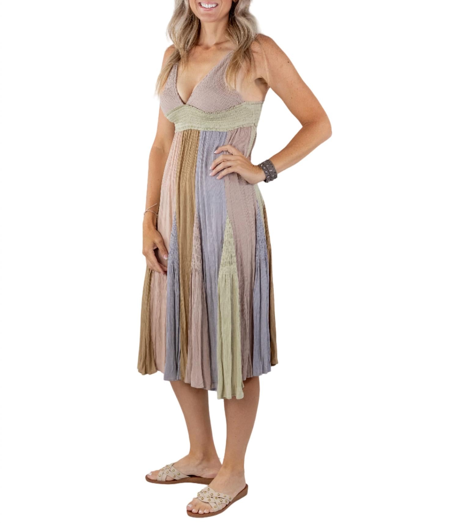 Sugar Midi Dress In Pastel