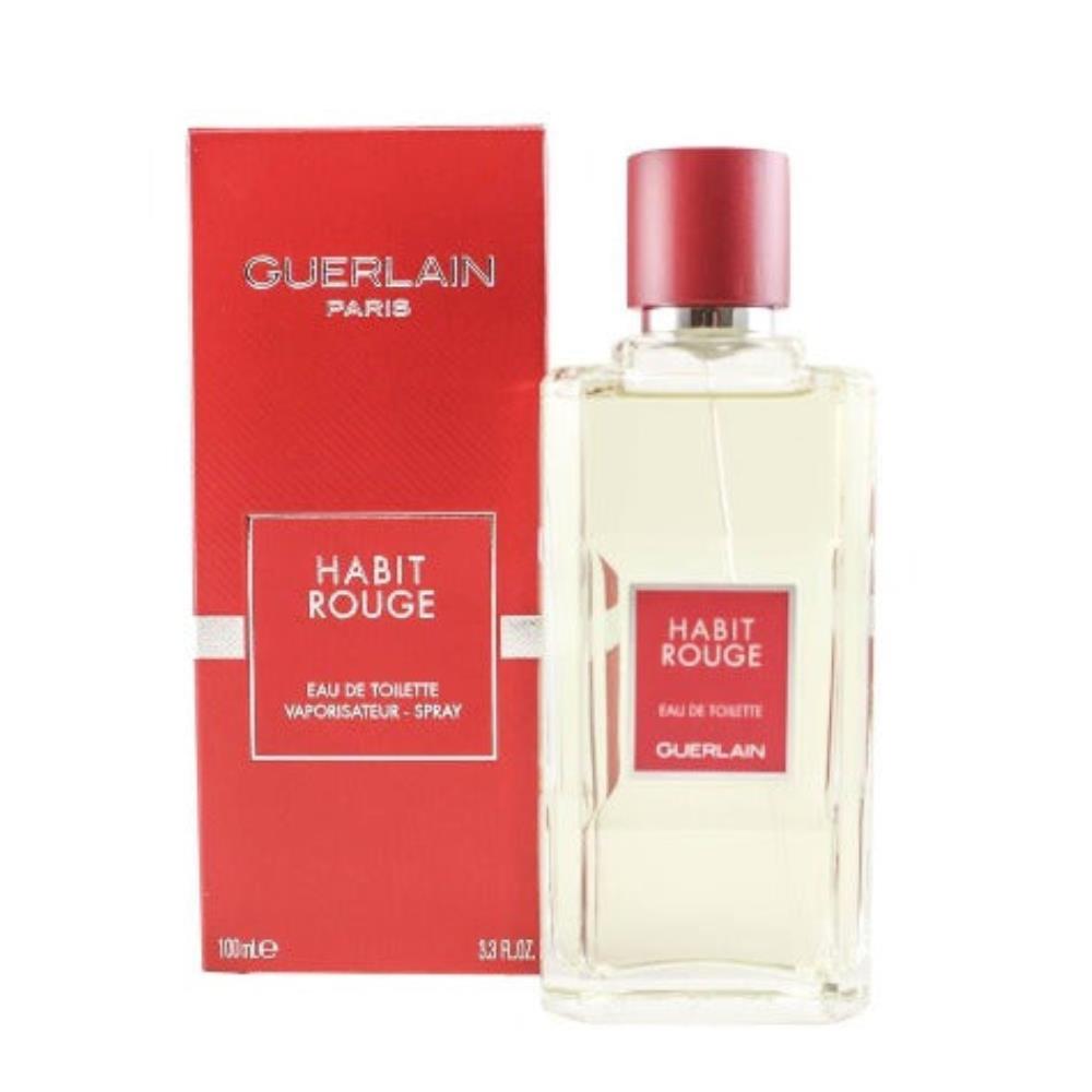 Habit Rouge Eau De Toilette Guerlain Men's Cologne 3.3 Oz 7802242990140