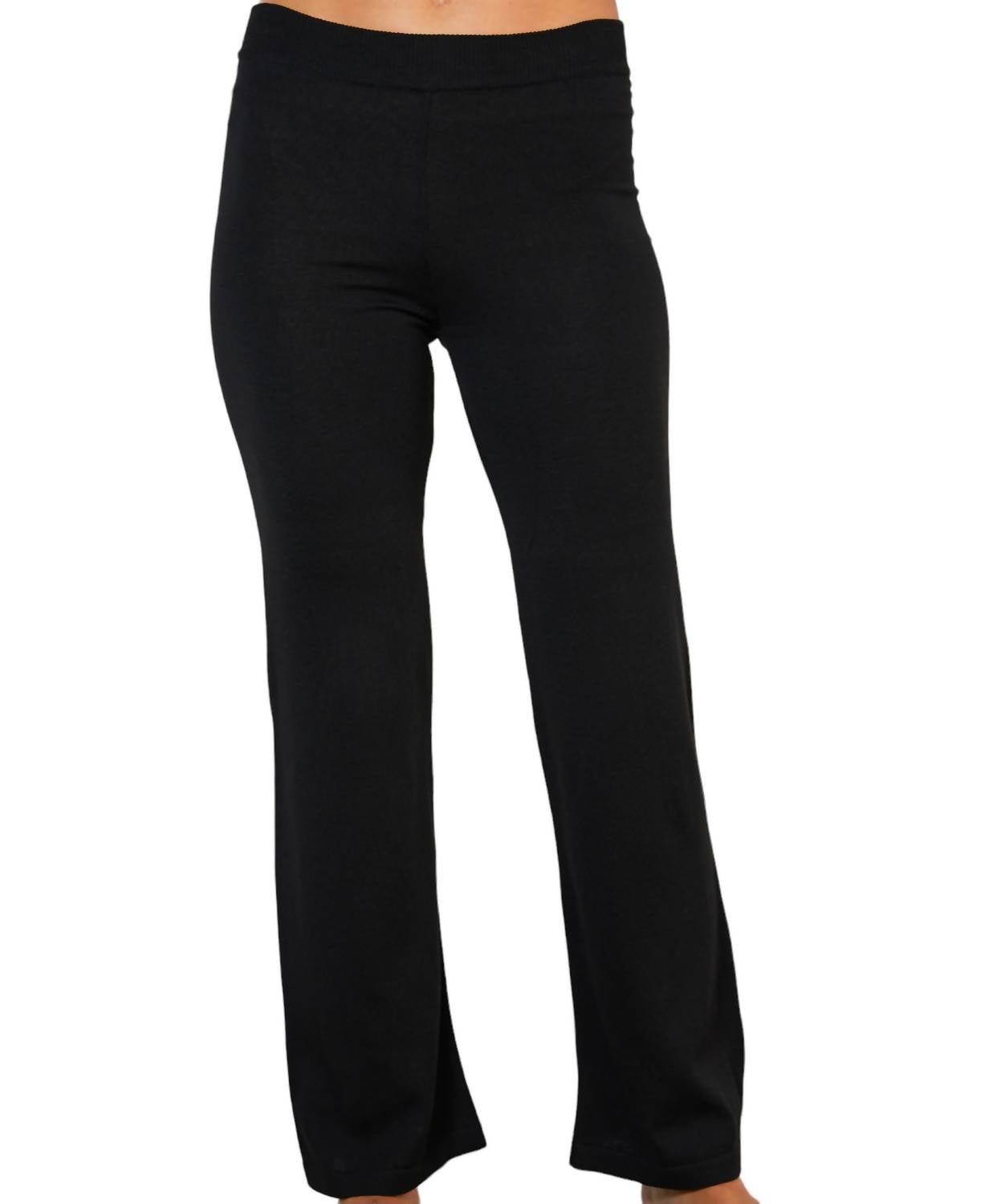Knit Pants In Black 7668043546684