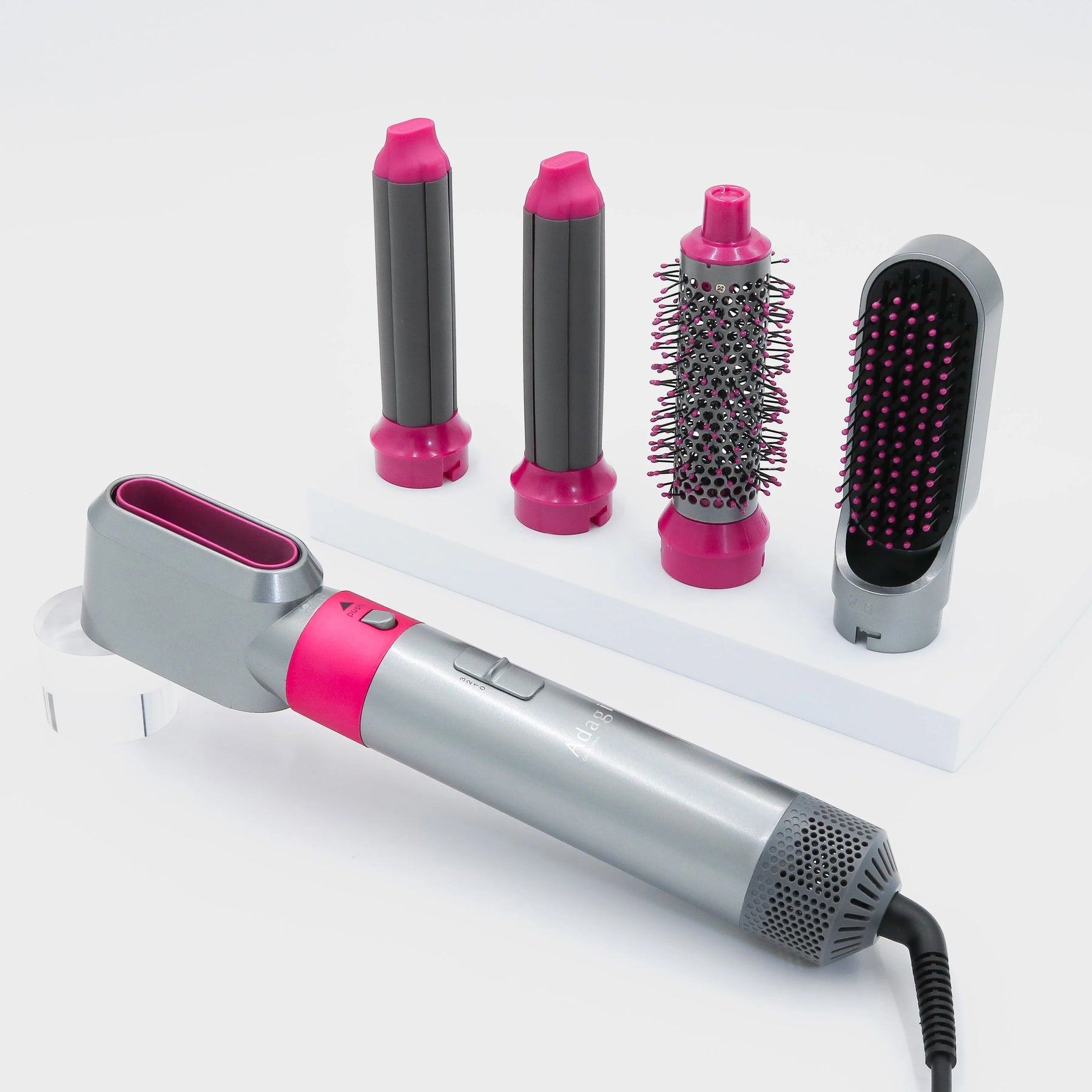 AirWand Styler Set - 5 attachments - Hair Drying, Starightening Comb, Blowout Barrel, Crrling Burls.