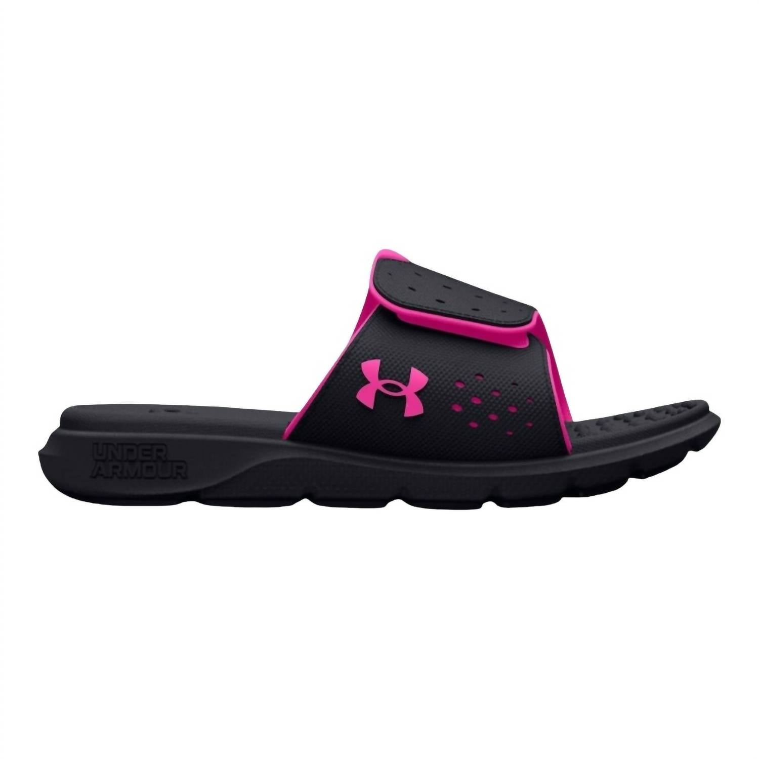 Women's Ignite Pro Slides In Black/rebel Pink 7745947598908