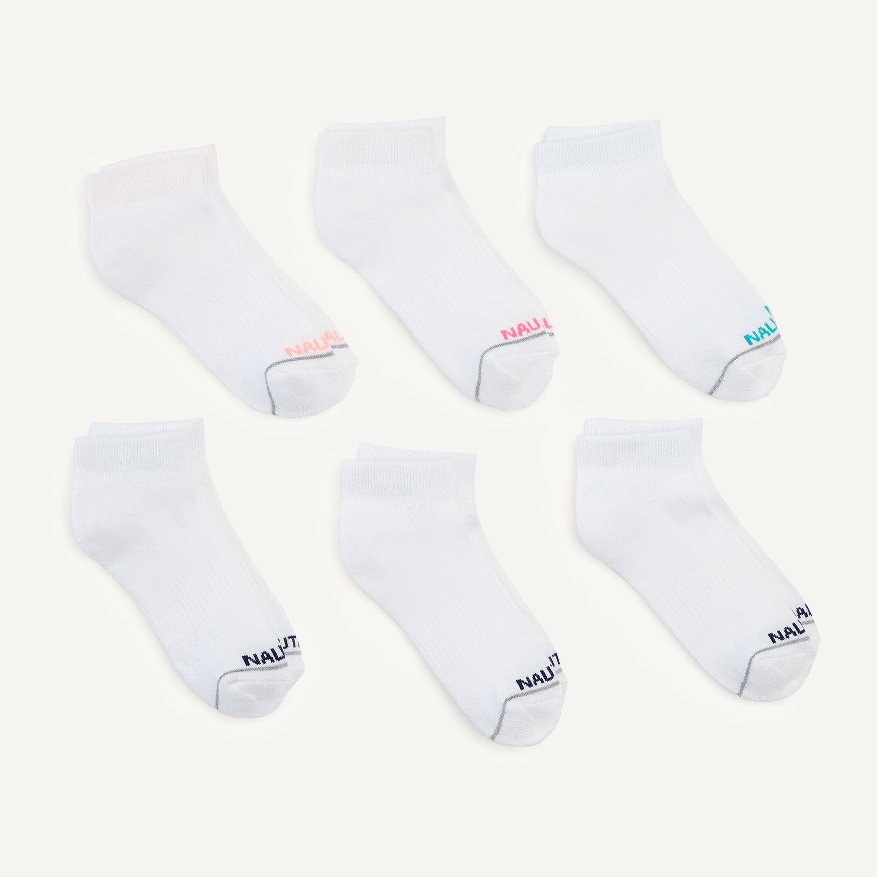 Nautica Athletic Quarter Socks, 6-Pack 7702029762620