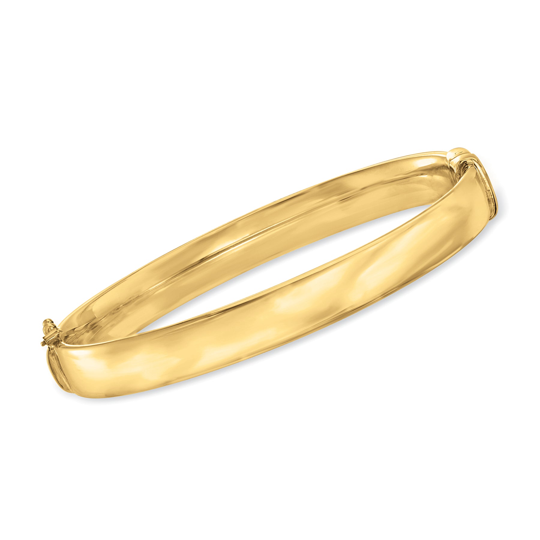 Ross-Simons 18kt Gold Over Sterling Polished Bangle Bracelet 7596239159356
