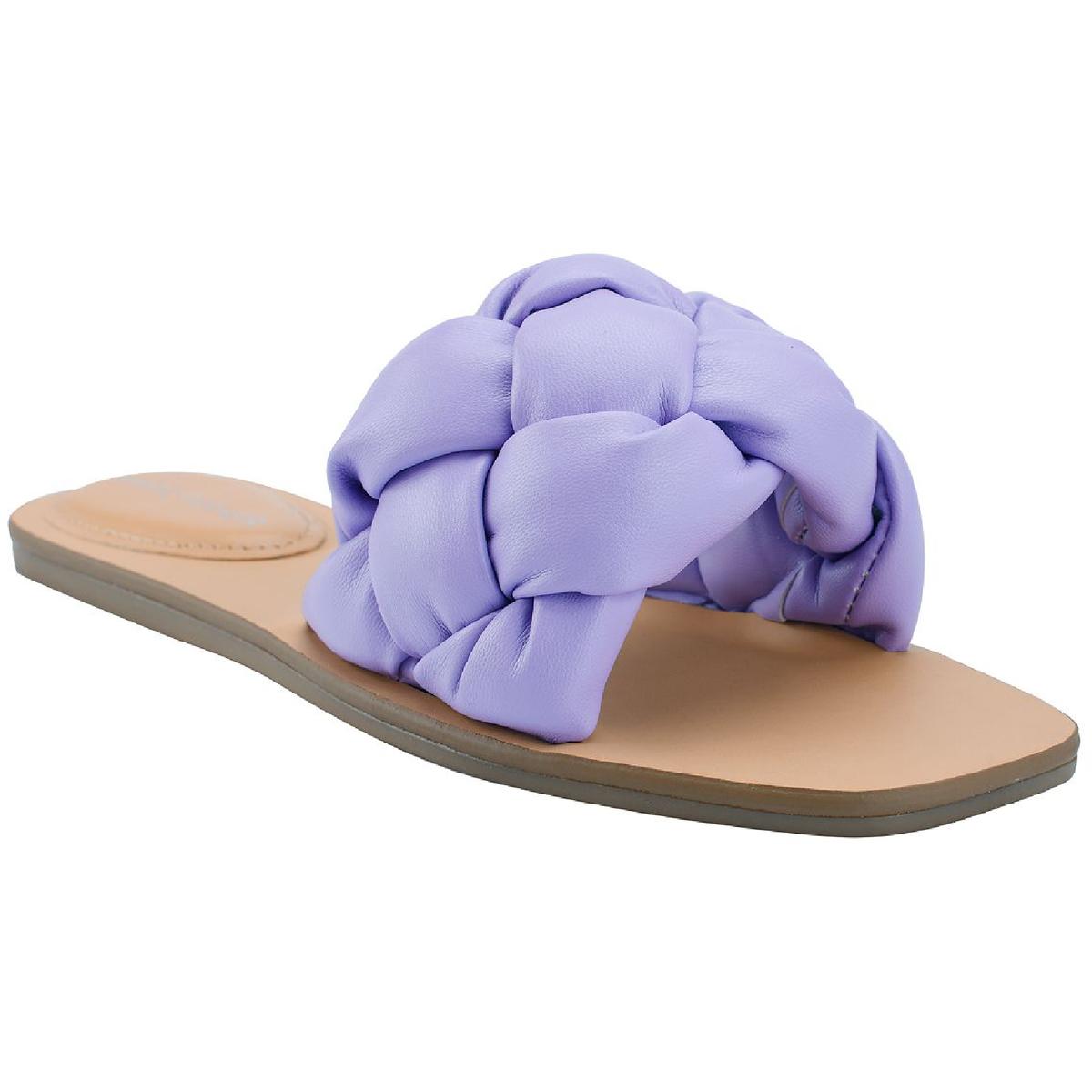 Bolier Faux Leather Braided Slide Sandals