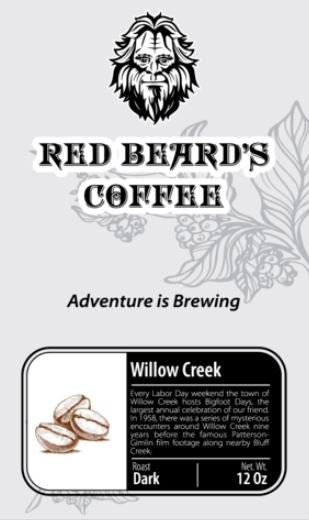 Willow Creek Dark Roast Whole Coffee Beans | Red Beard’s Coffee