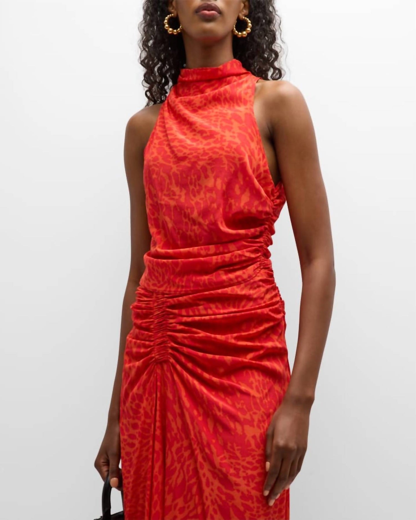 Kora Top In Flame Vibrant Red