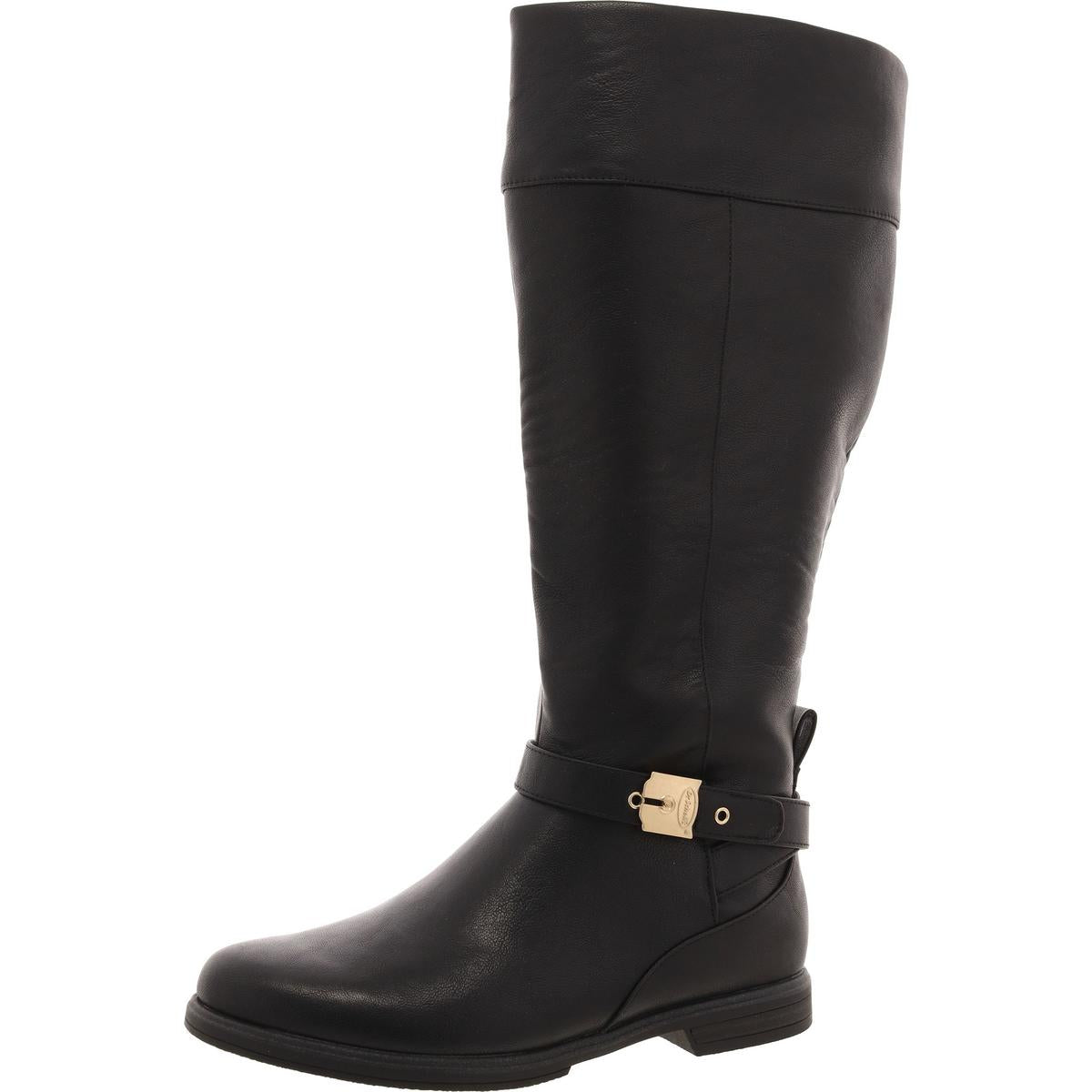 Hello Rider Faux Leather Tall Motorcycle Boots