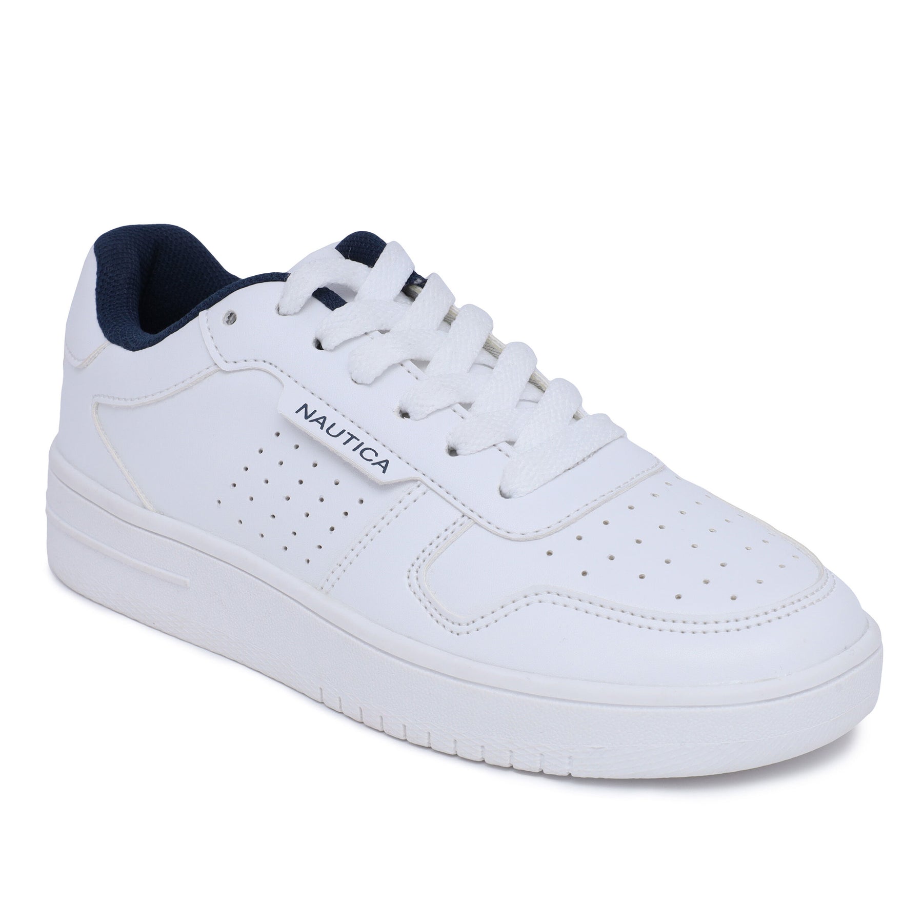 Nautica Boys' Logo Lace-Up Sneaker