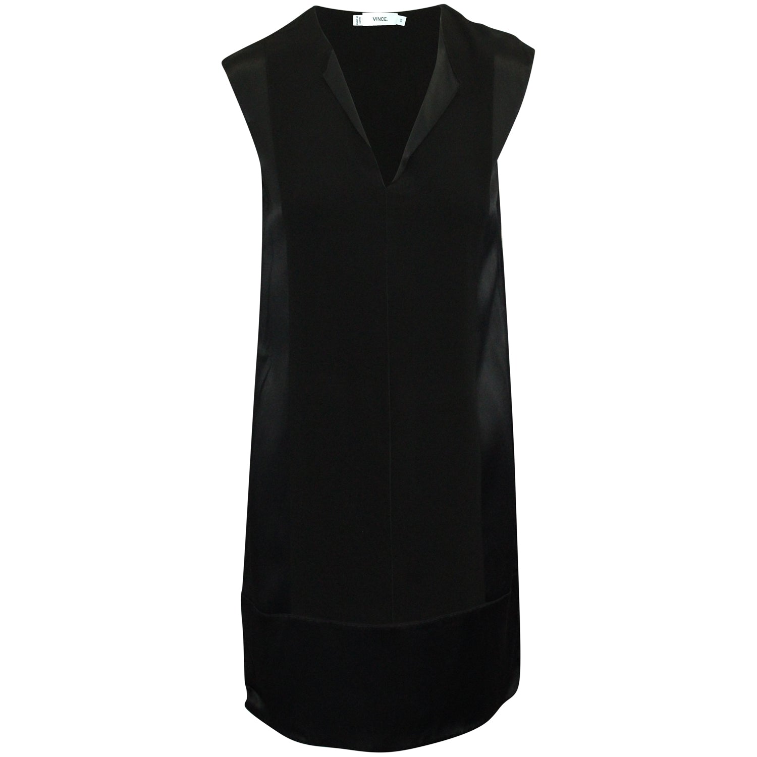 Vince Paneled Mini Dress in Black Viscose 7764861222972