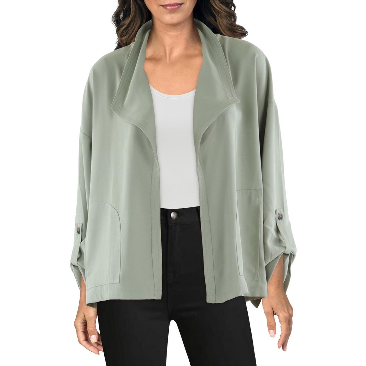 Pocket Open-Front Blazer