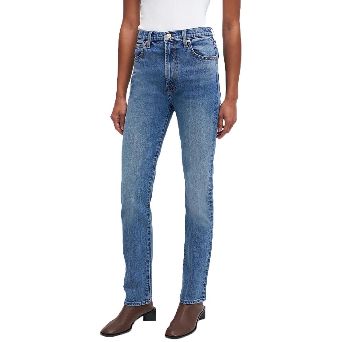 High-Rise Faded Slim Jeans