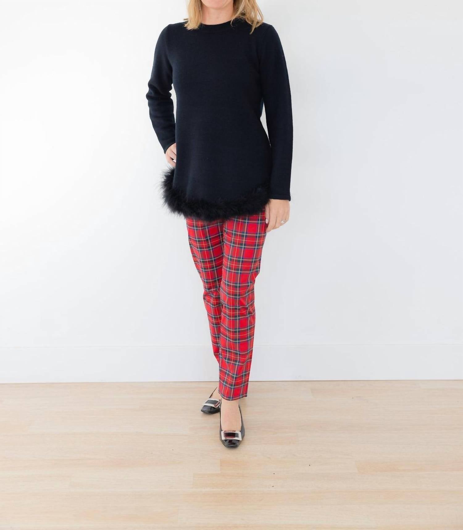 Tartan Holiday Pliad Pants In Red