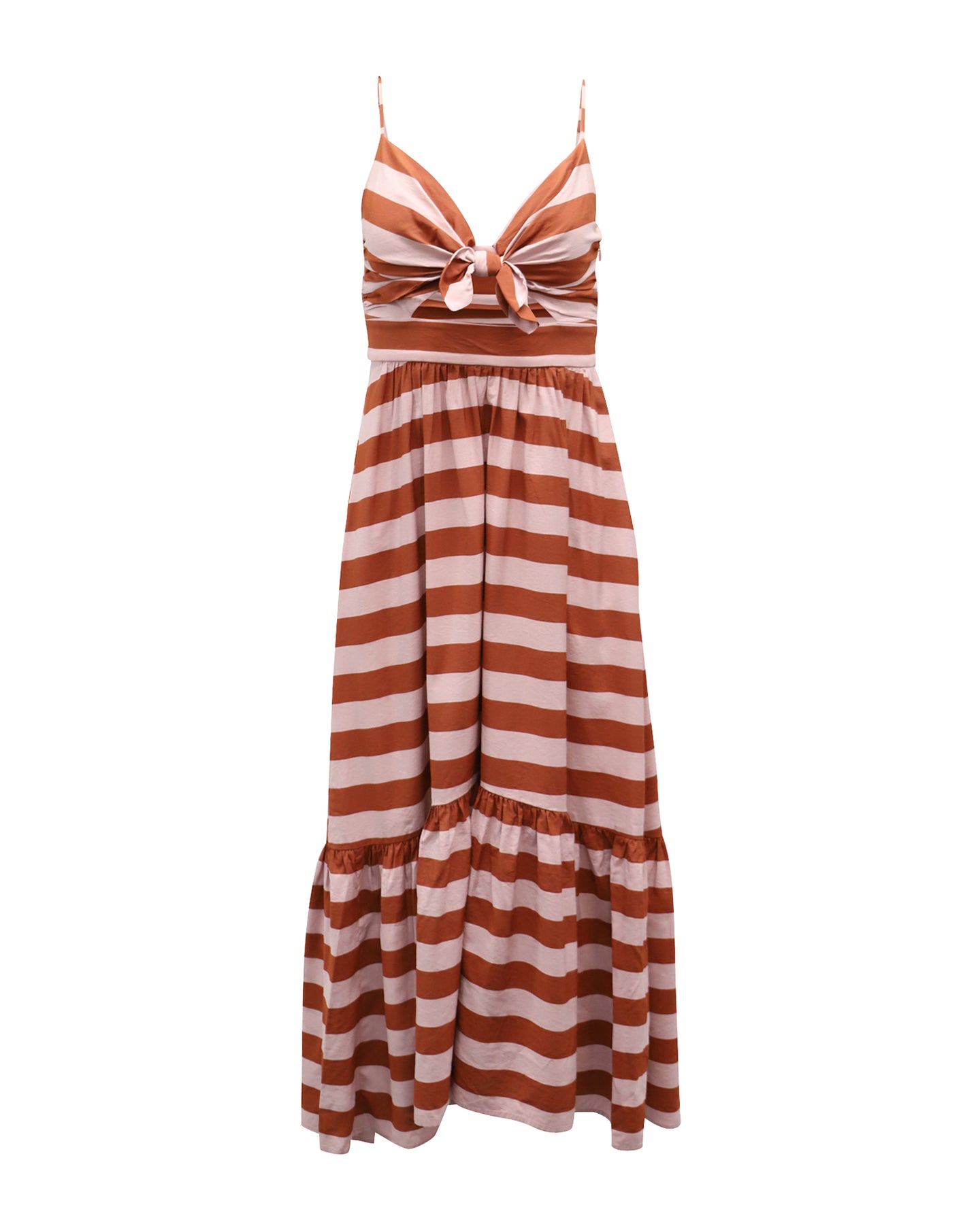A.L.C. Laurel Stripe Sundress in Pink Viscose