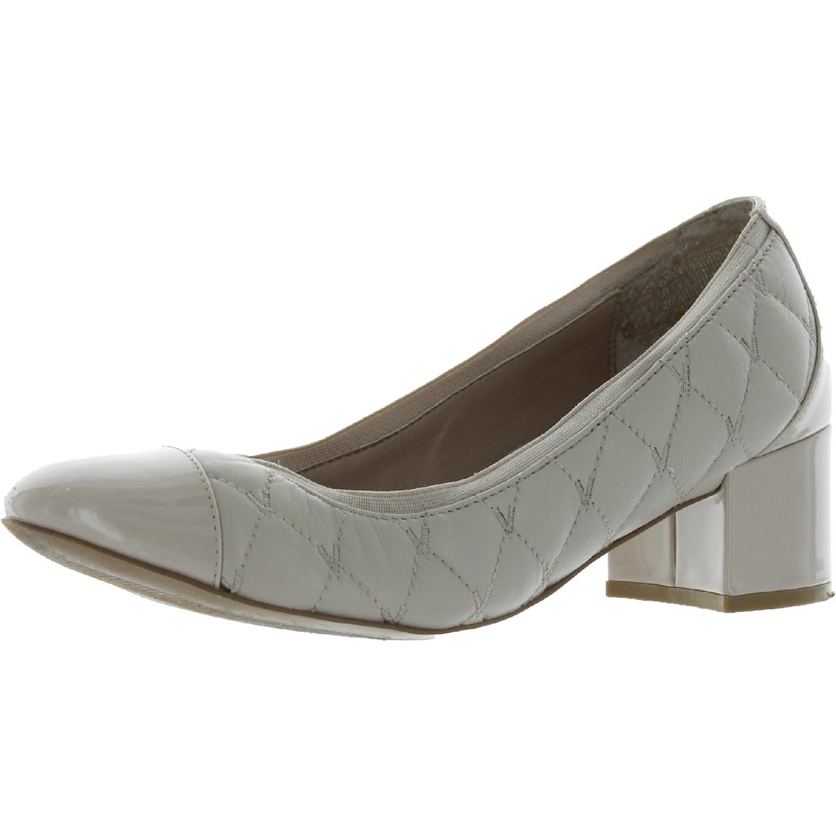 Ruby Leather Quilted Block Heels