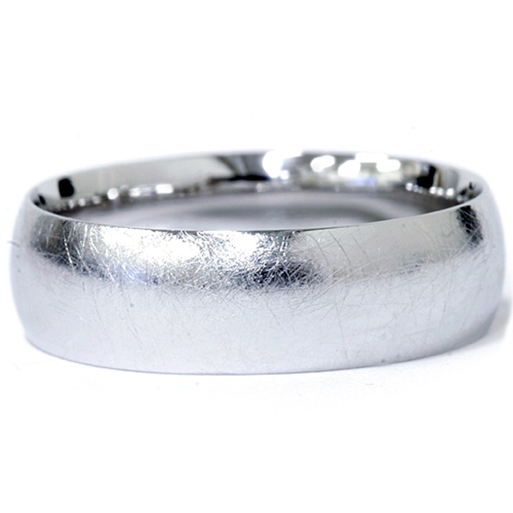 Mens 6mm Designer Finish Platinum Wedding Band Size Selectable 7802623426620