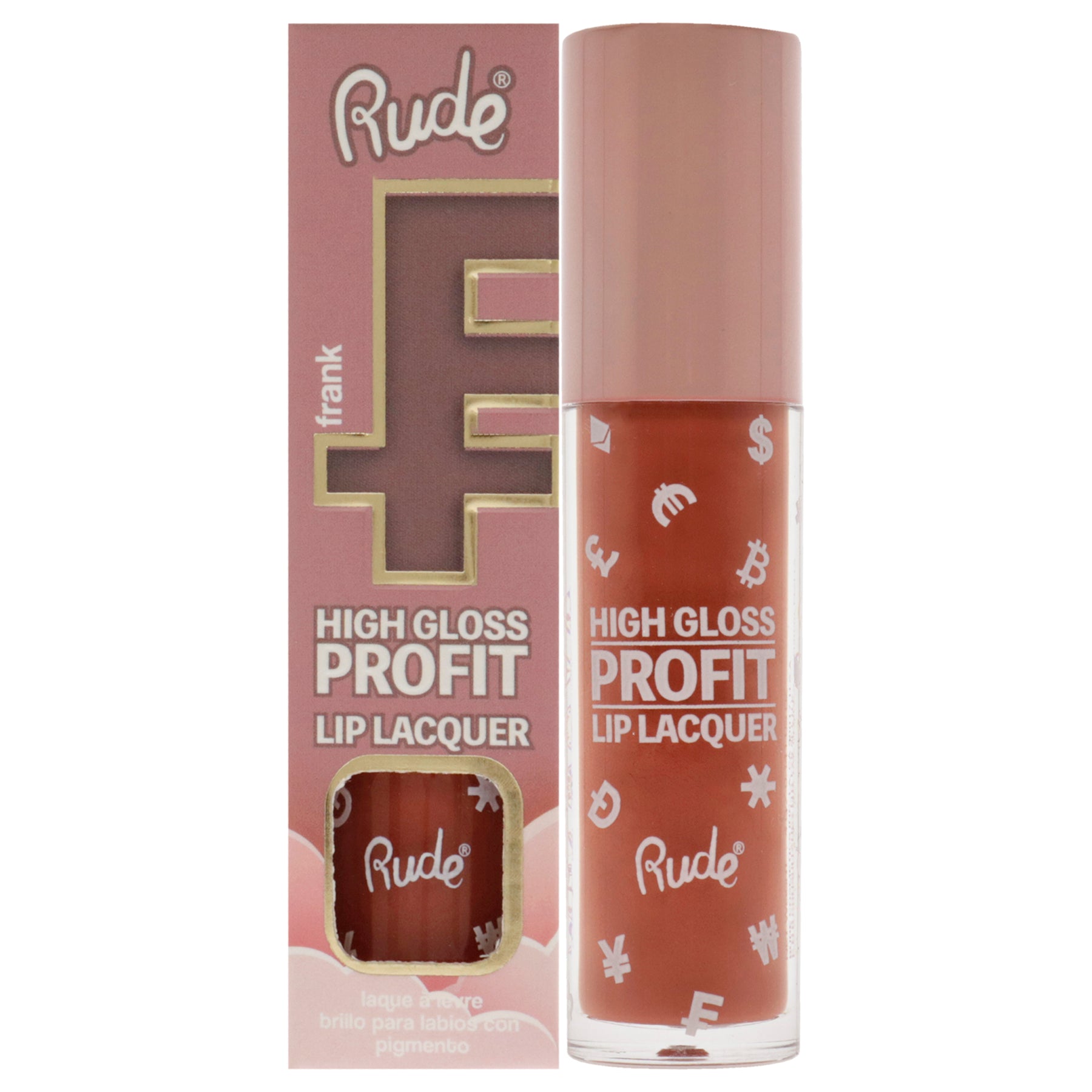 High Gloss Profit Lip Lacquer - Frank by Rude Cosmetics for Women - 0.141 oz Lip Gloss 7831389569084