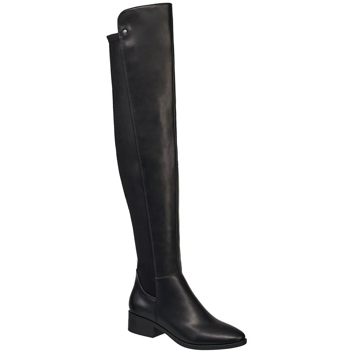 Perfect Vegan Leather Zipper Over-The-Knee Boots