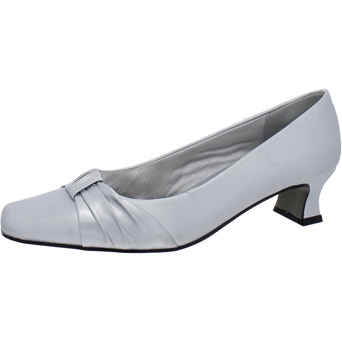 Waive Metallic Dressy Kitten Heels