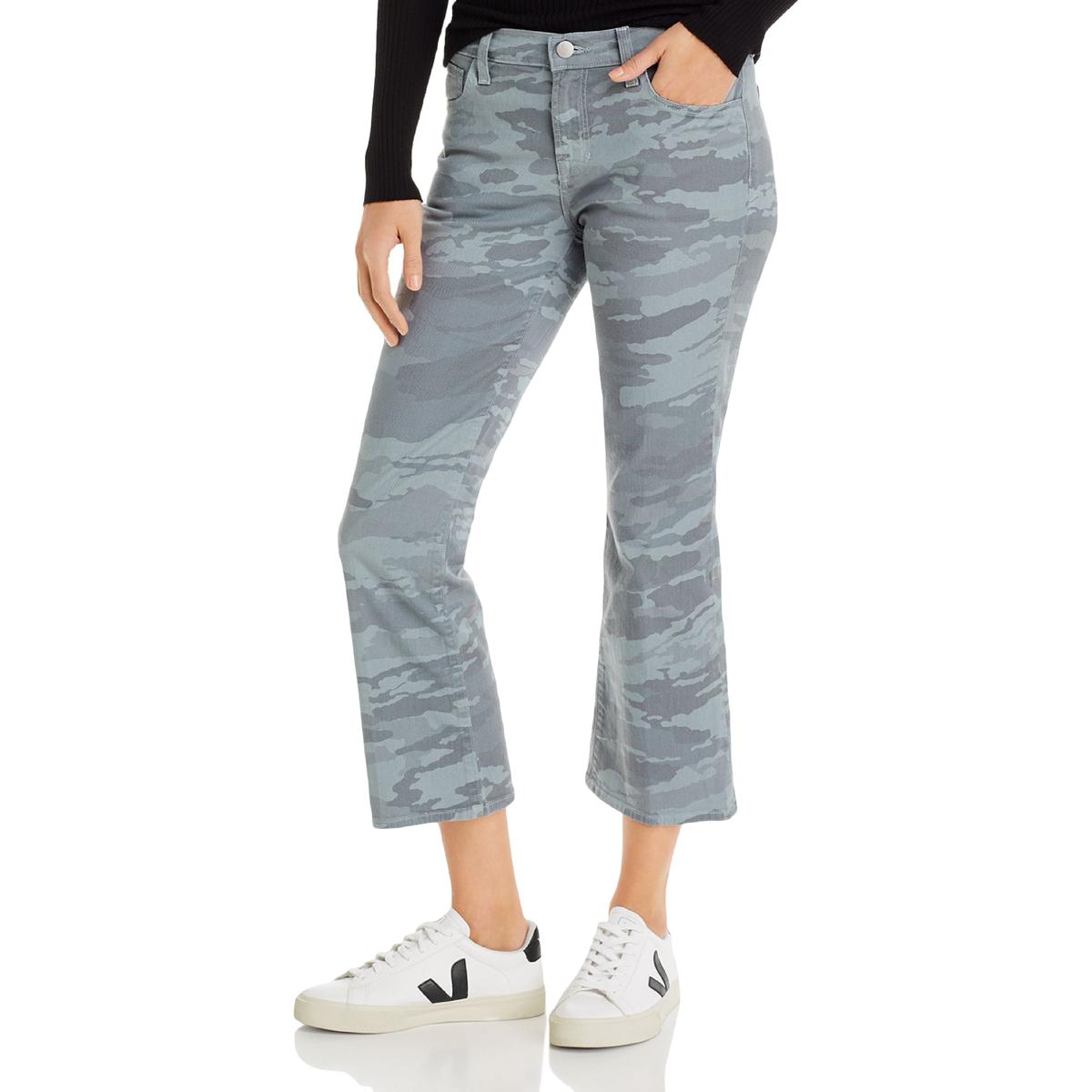 Selena Denim Camouflage Cropped Jeans