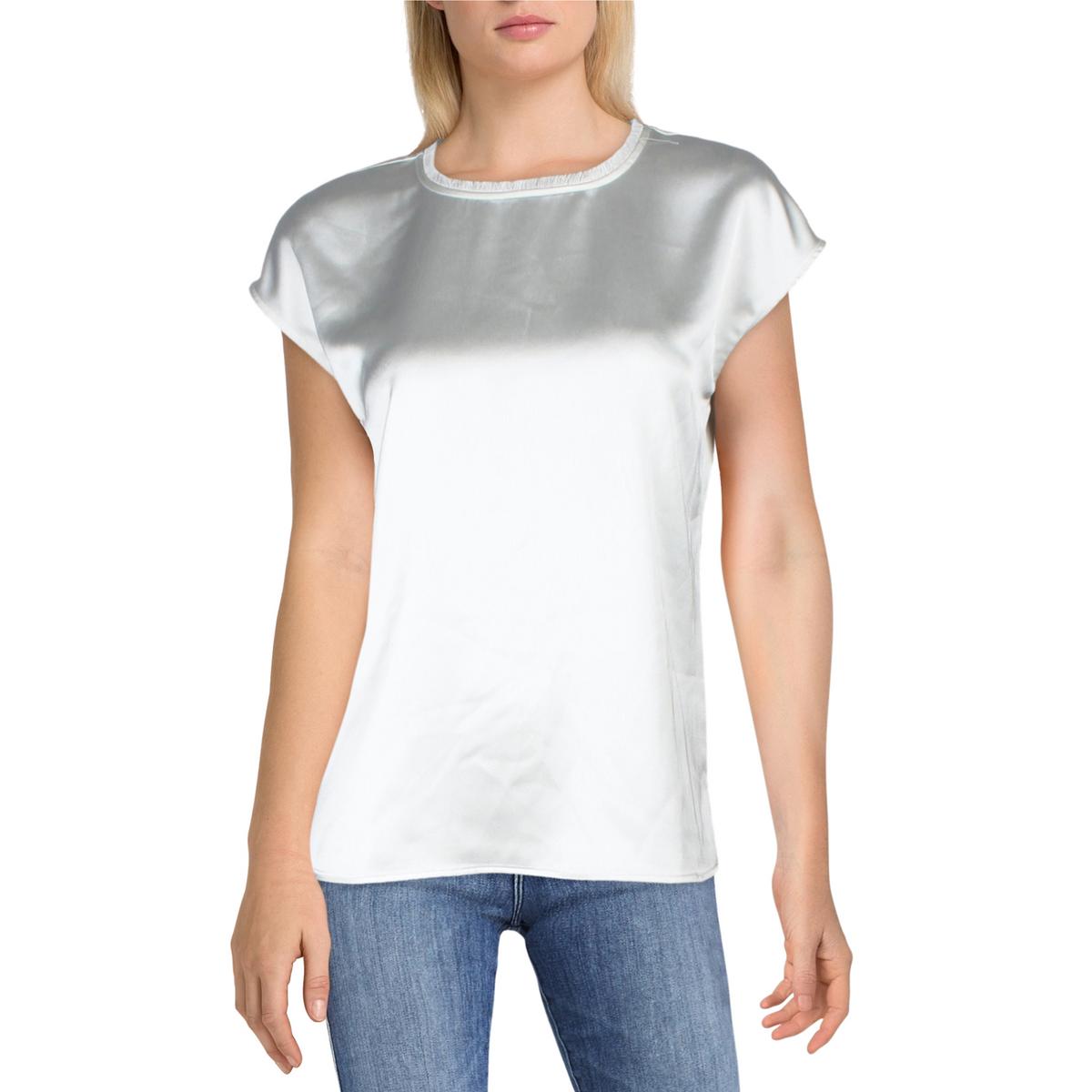 Boat Neck Frayed Trim Blouse