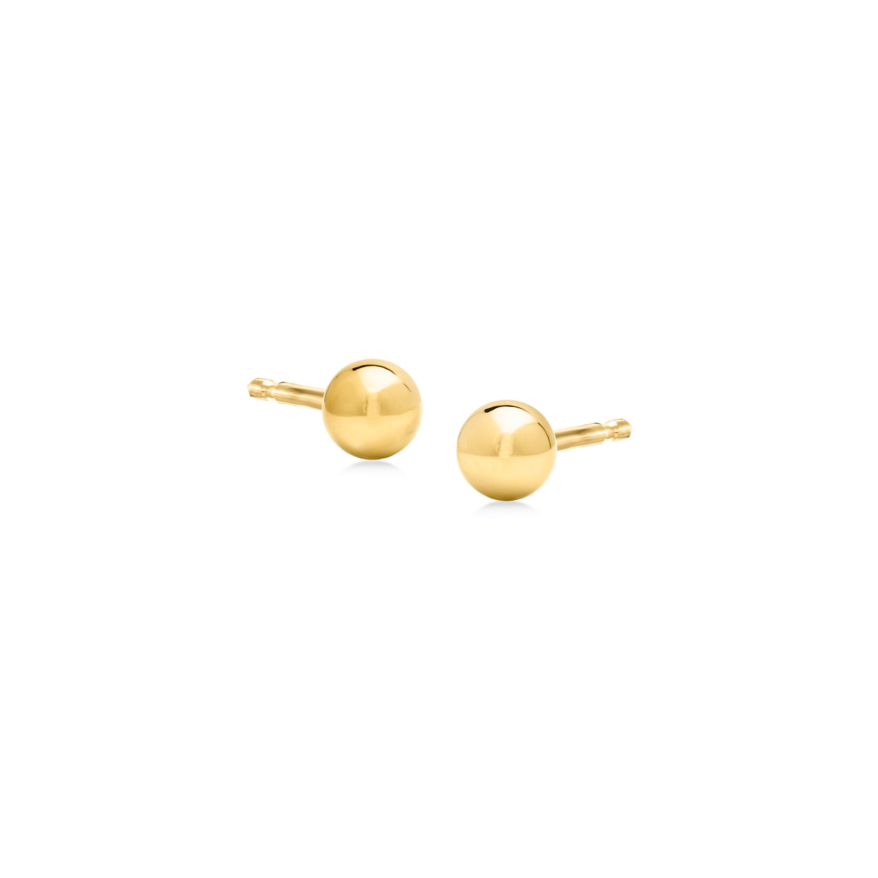 Ross-Simons Italian 4mm 18kt Yellow Gold Ball Stud Earrings 7731258425404