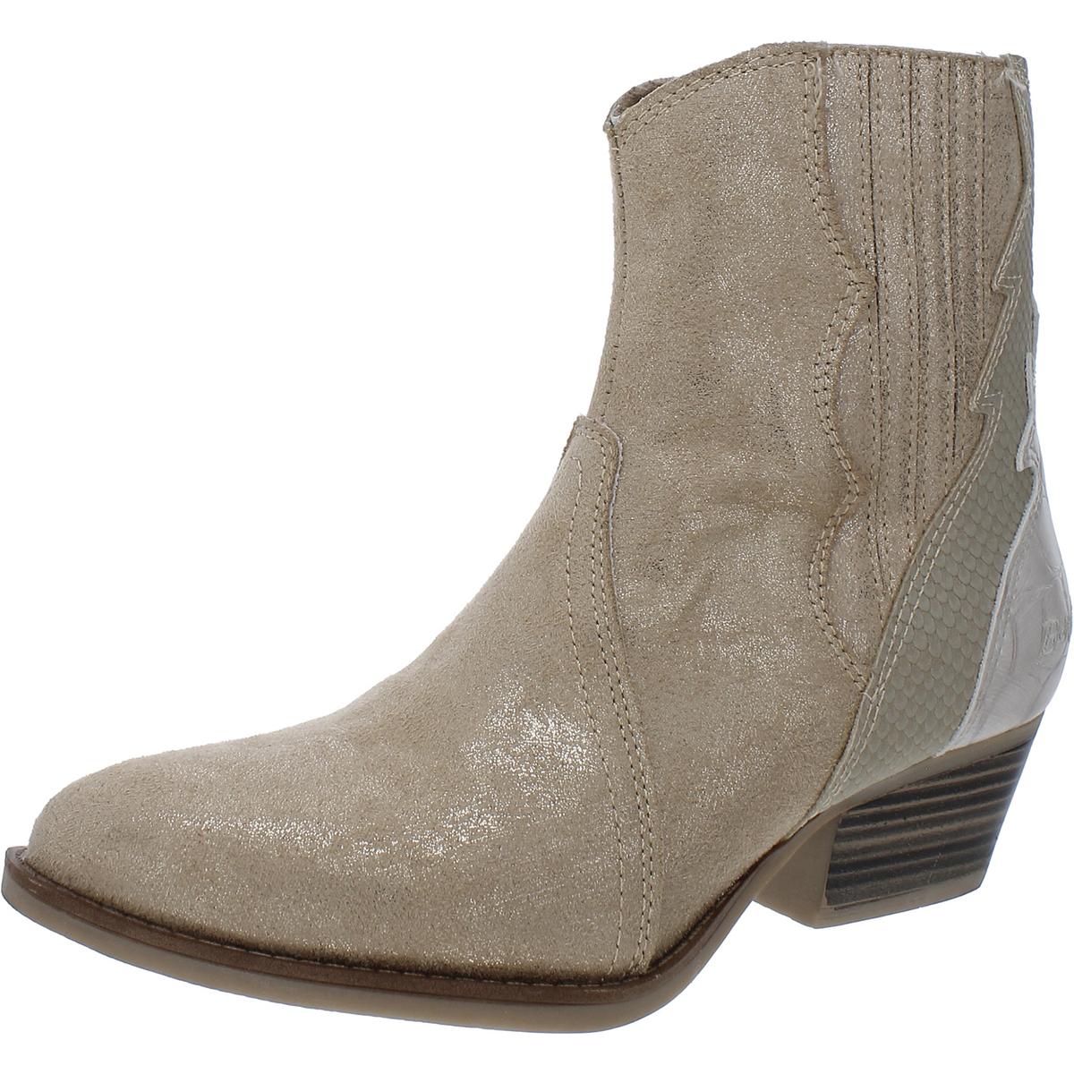 SPANGLE Pointed Toe Western Booties