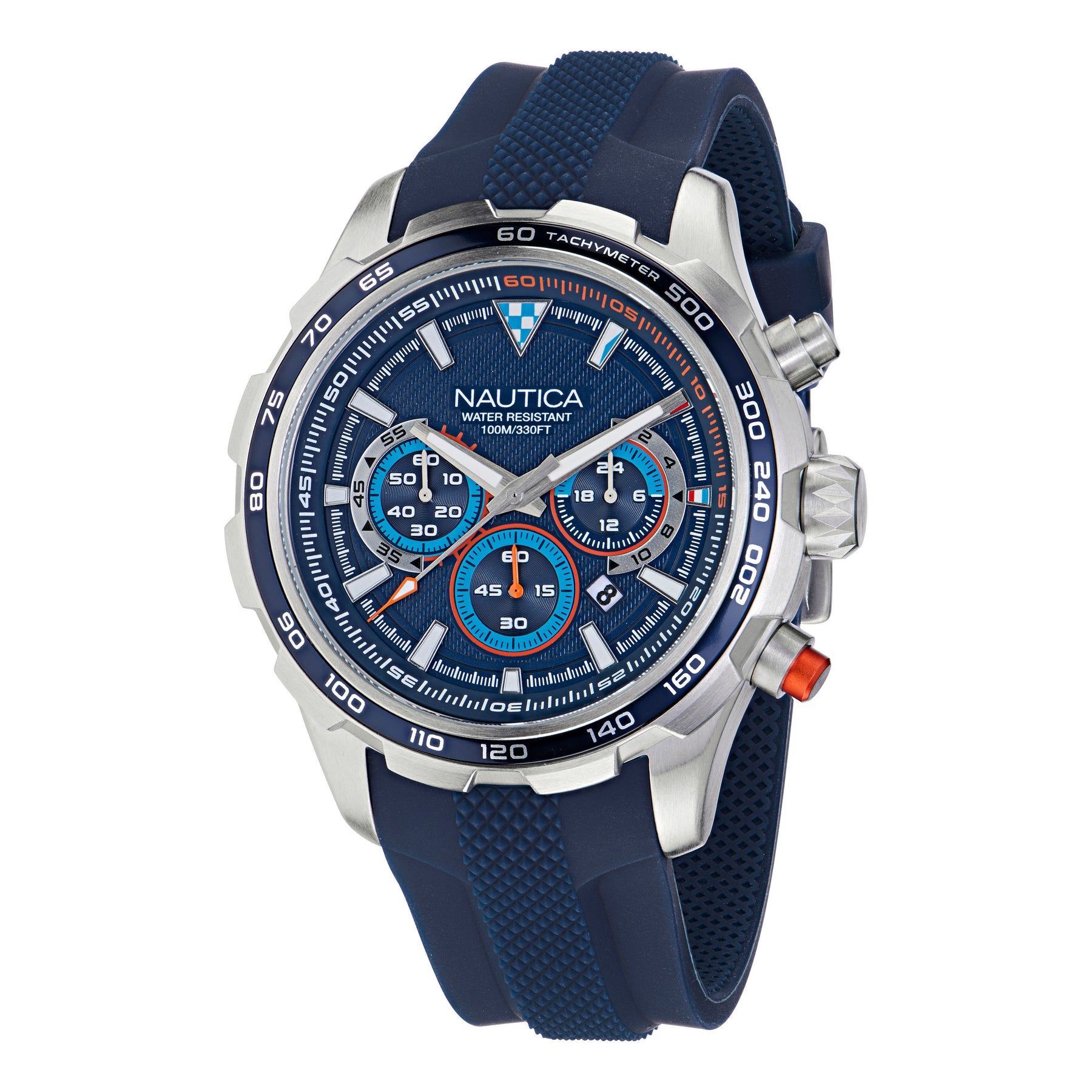 Nautica Nst Silicone Chronograph Watch