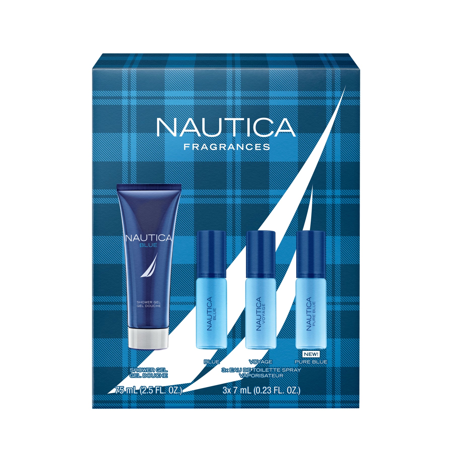 Nautica Mens Nautica Blue Fragrance 4-Piece Gift Set 7762819711036