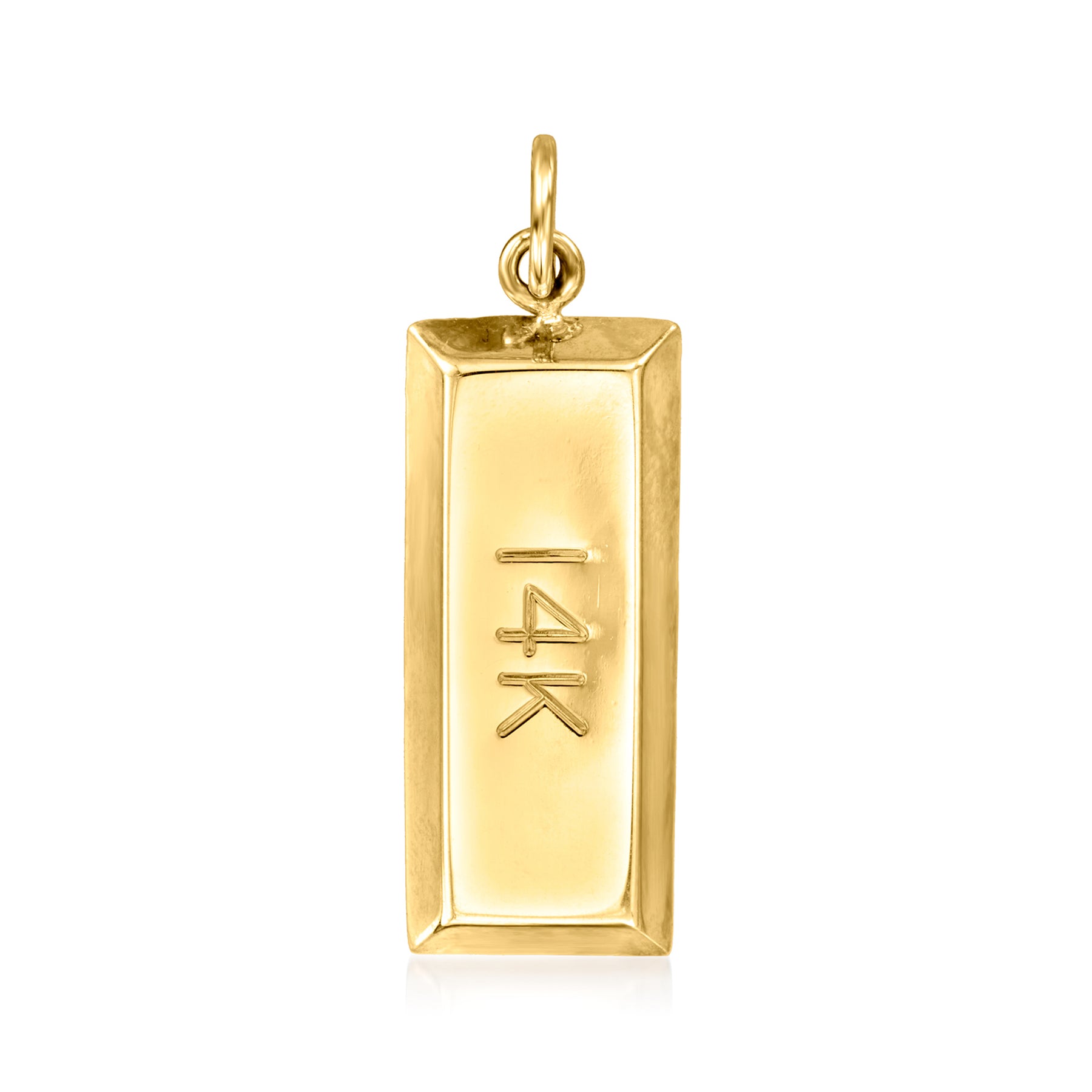 Ross-Simons 14kt Yellow Gold Bar Pendant