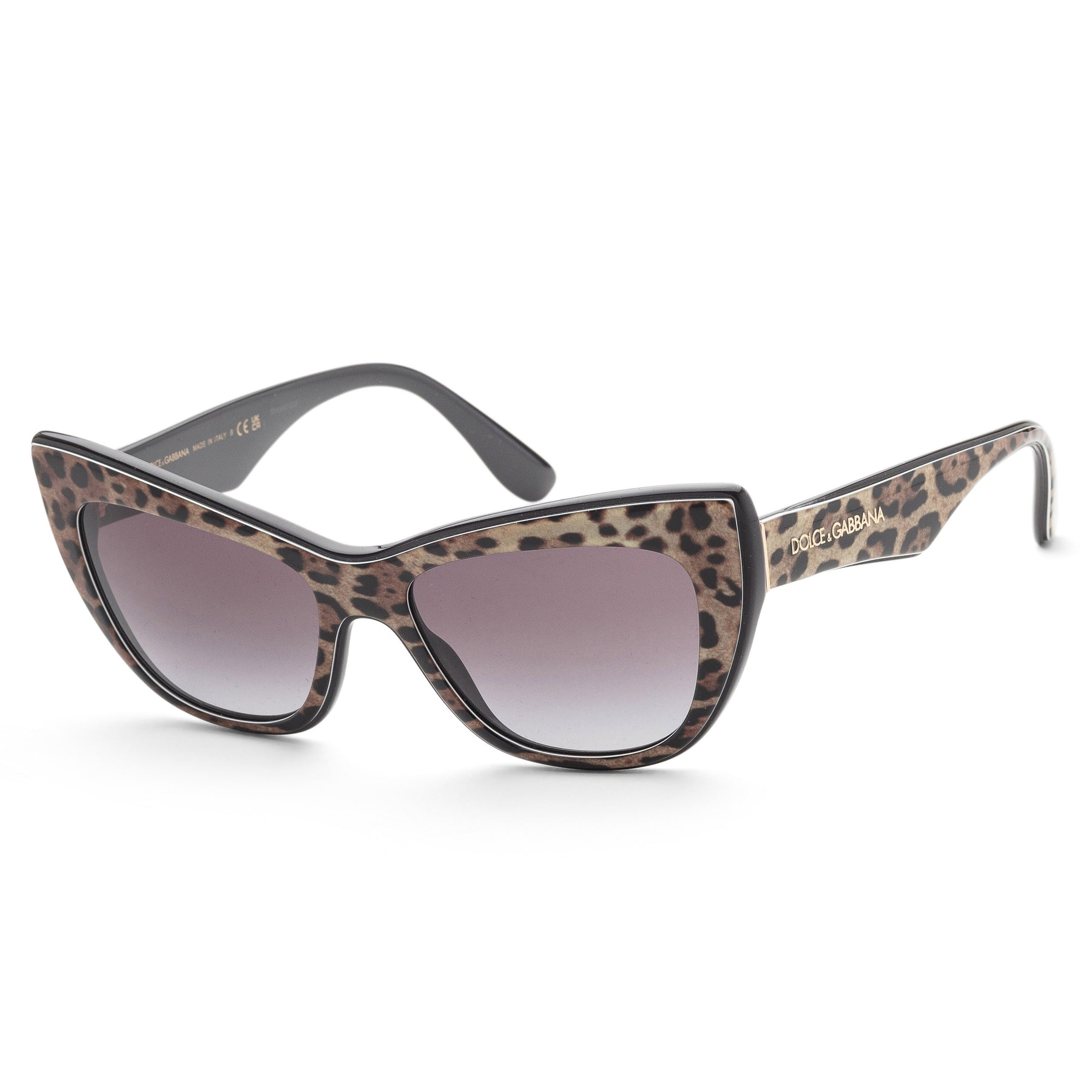 Dolce & Gabbana Women's 54mm Leo Brown/Black Sunglasses
