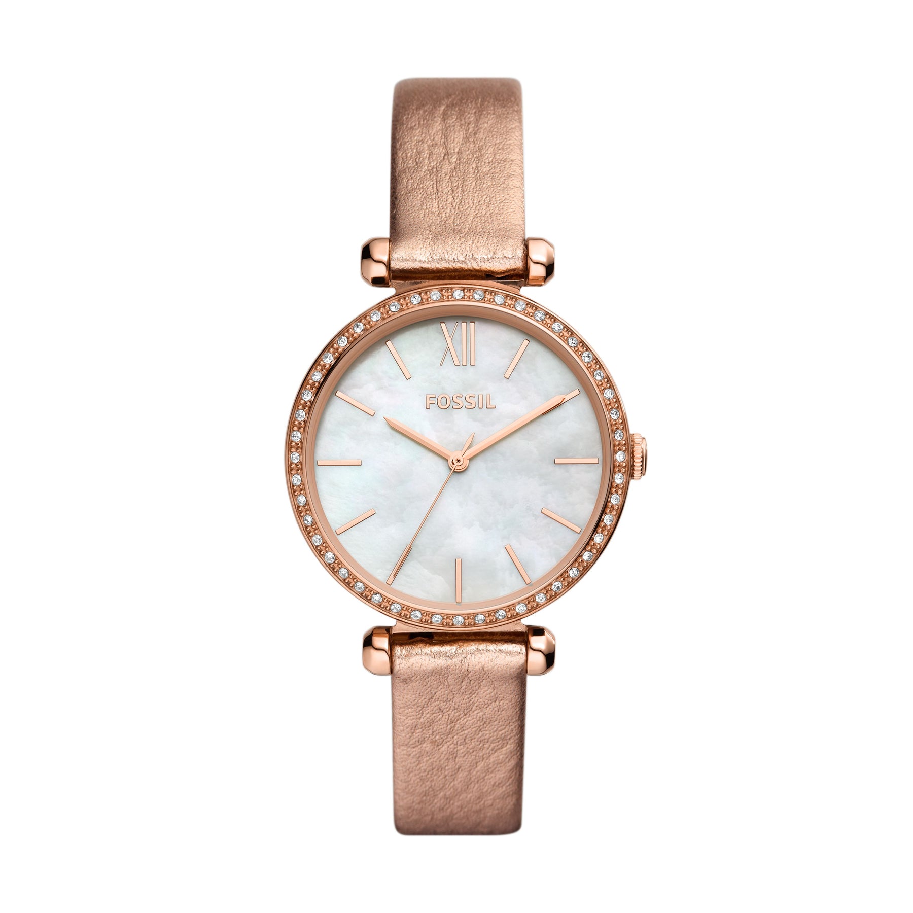 Fossil Women's Tillie Three-Hand, Rose Gold-Tone Stainless Steel Watch