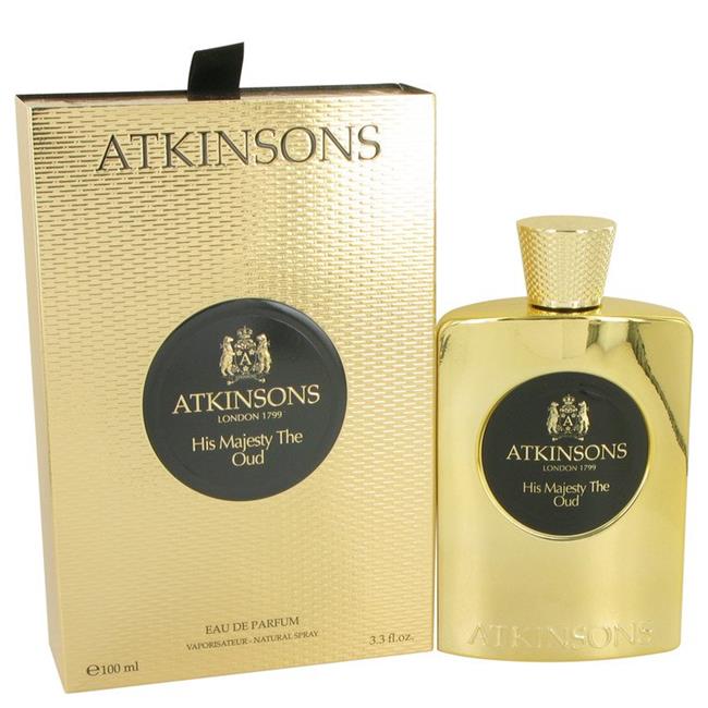 Atkinsons 535850 His Majesty the Oud by Atkinsons Eau De Parfum Spray for Men, 3.3 oz