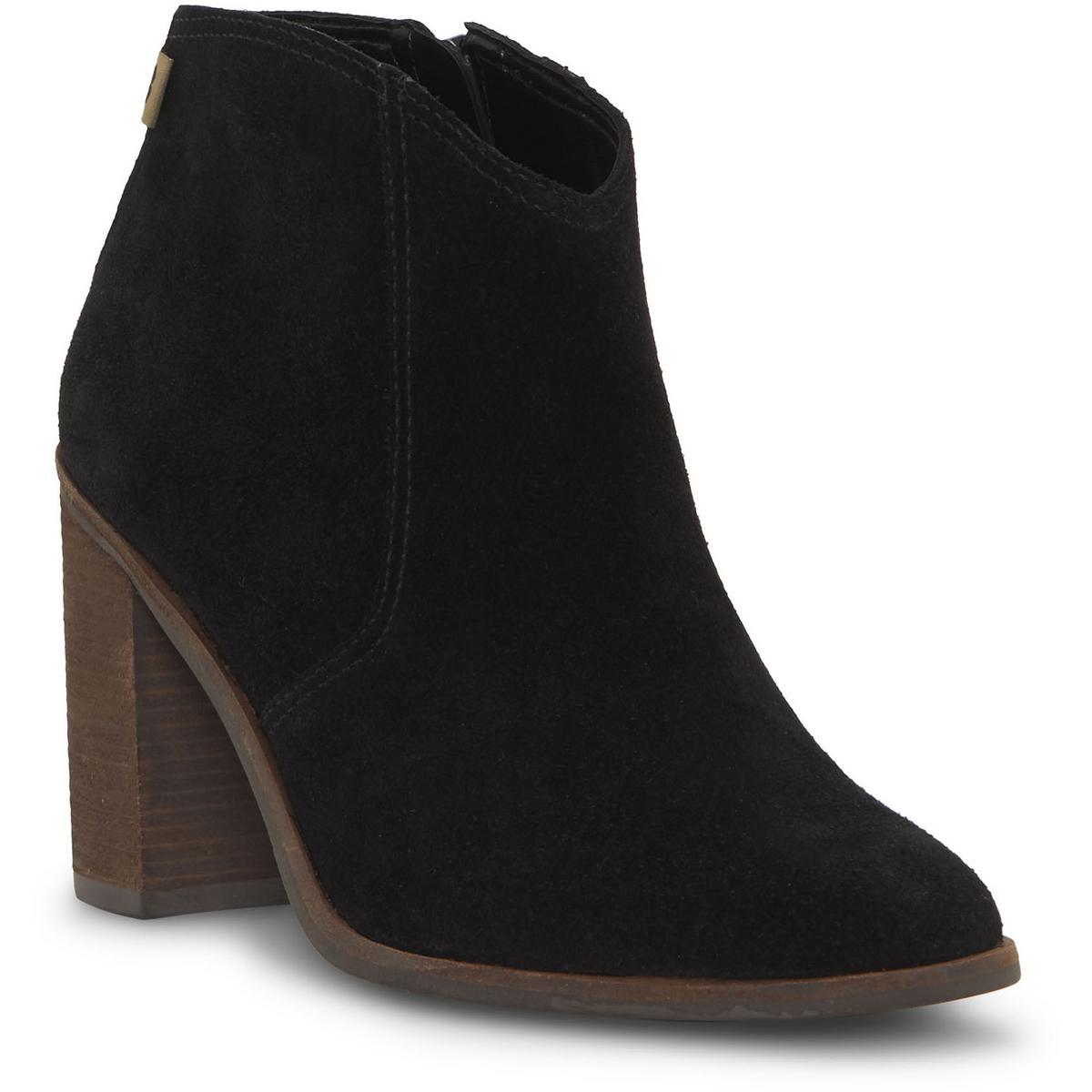 Pellyon Suede Almond Toe Ankle Boots