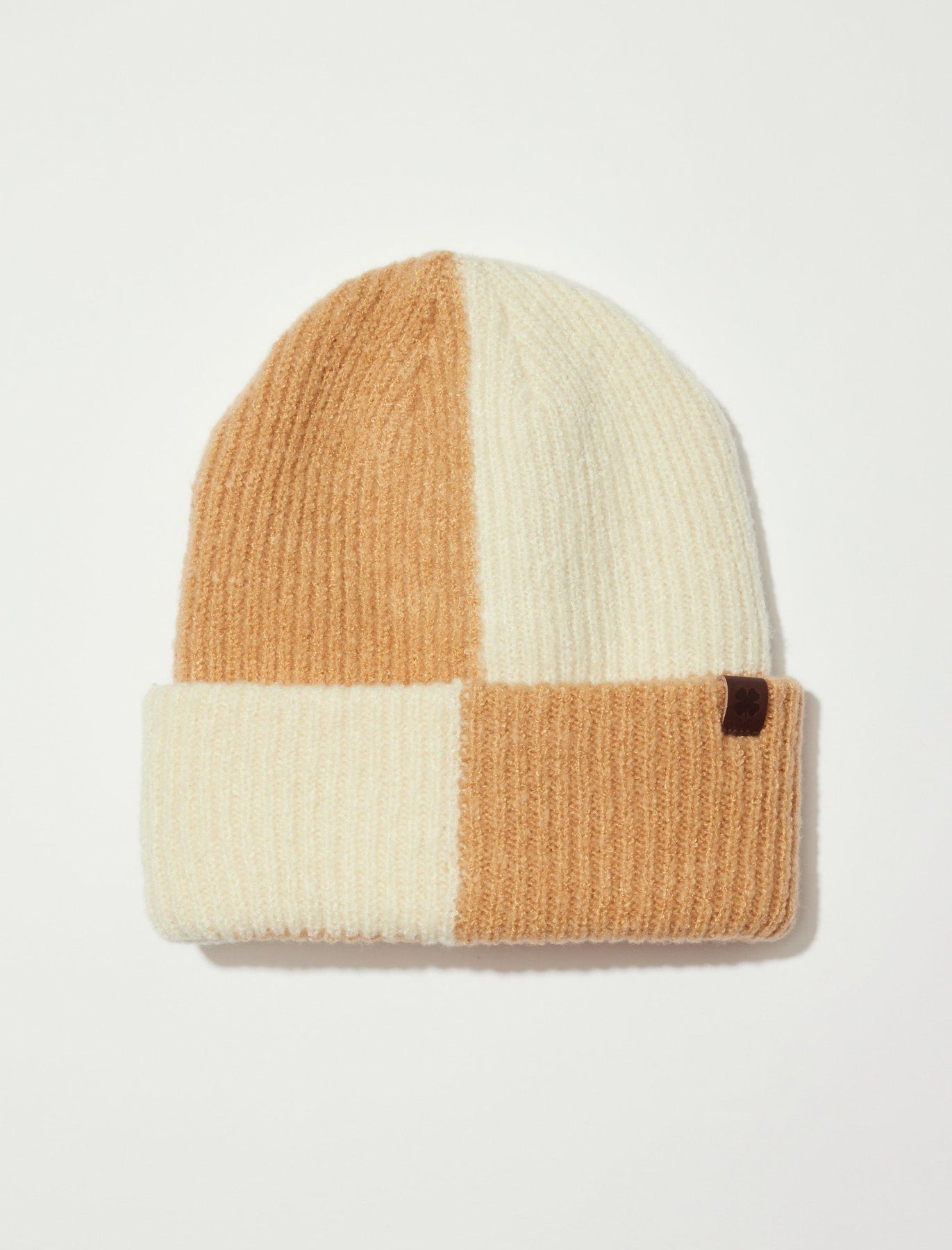 Lucky Brand Checkered Color Block Beanie
