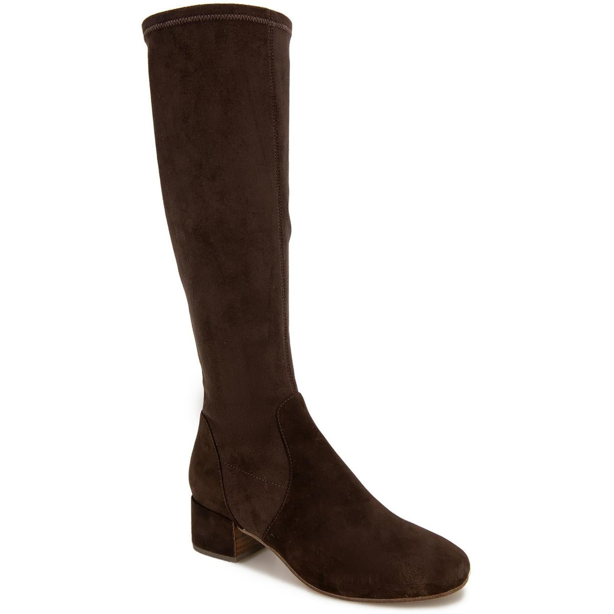 Ella Stretch Boot Leather Knee-High Boots