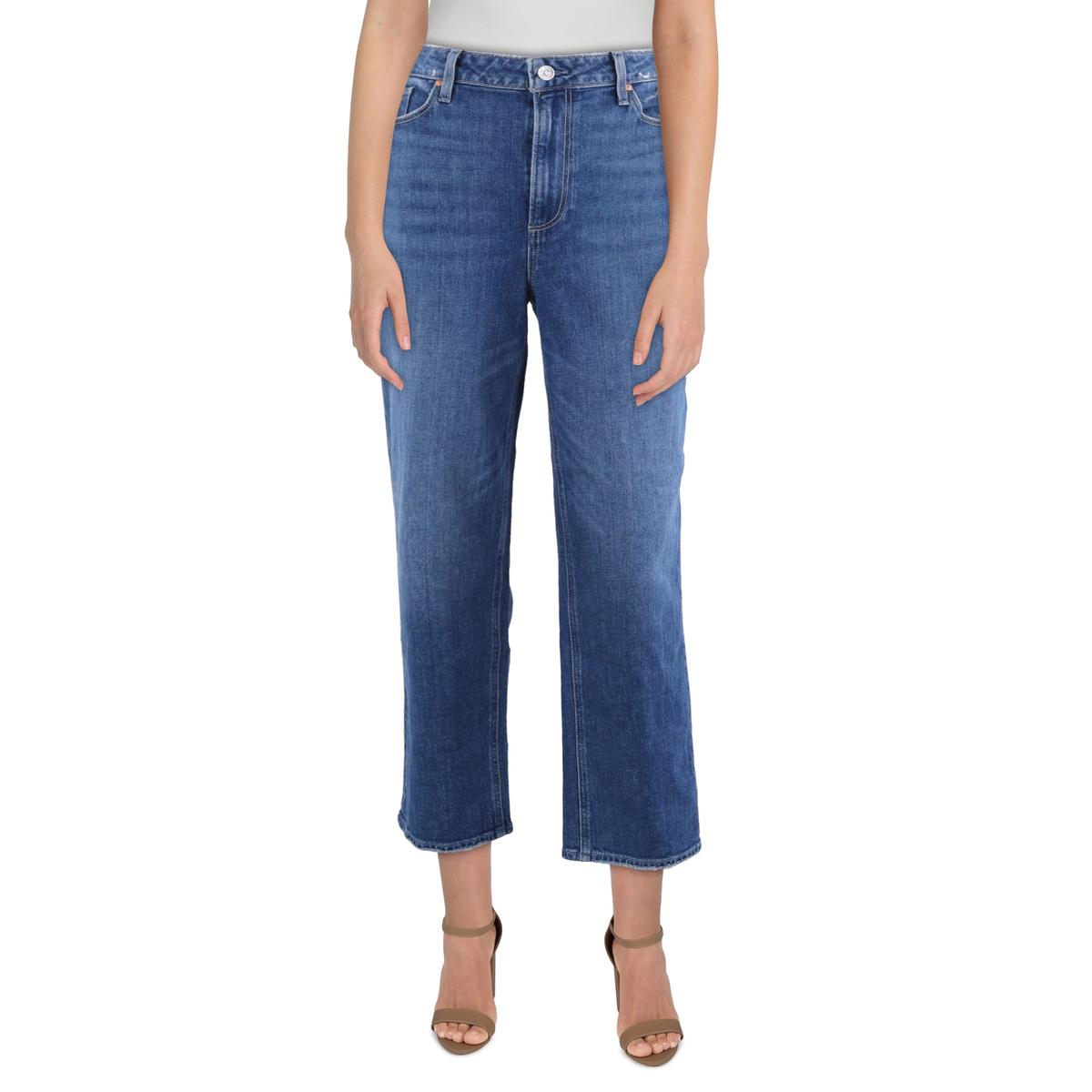 High-Rise Denim Ankle Jeans