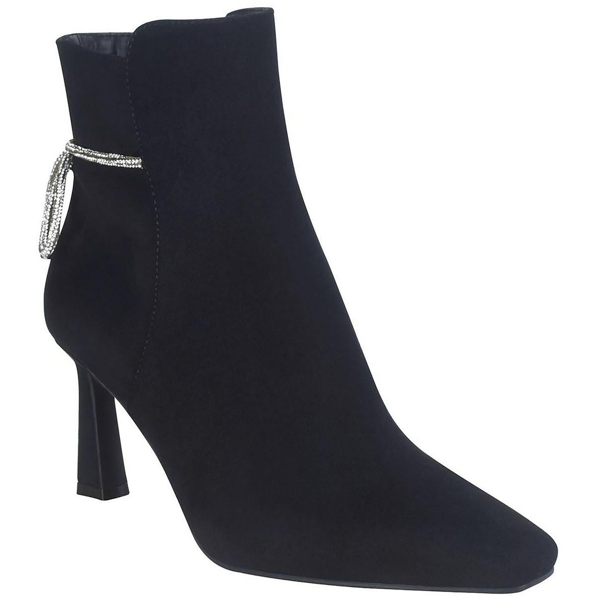 Vangie Faux Suede Embellished Ankle Boots