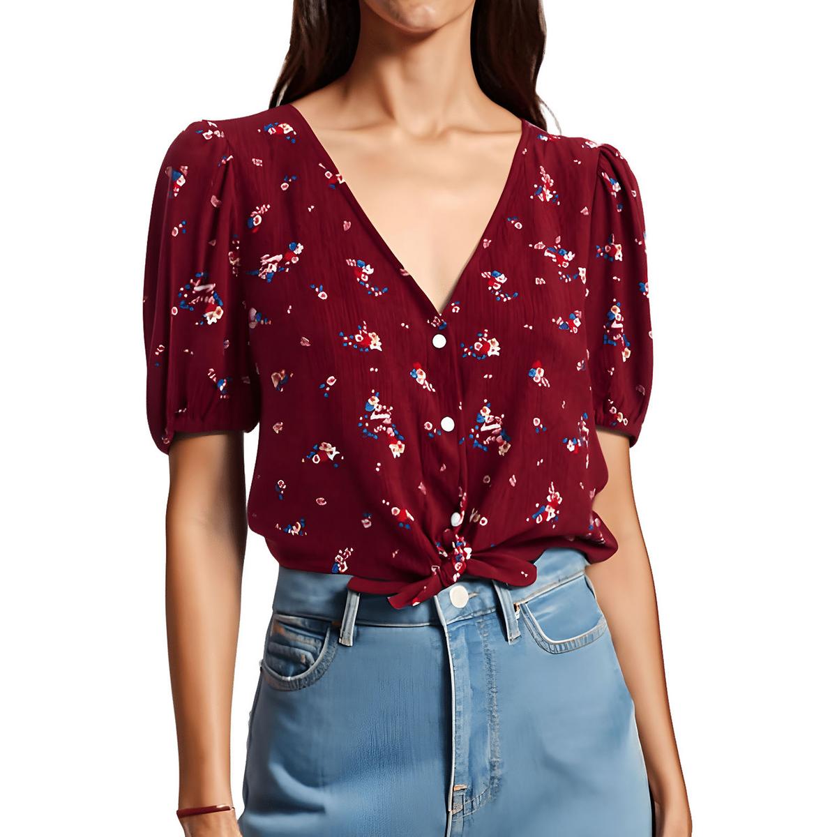 Printed Knit Cropped