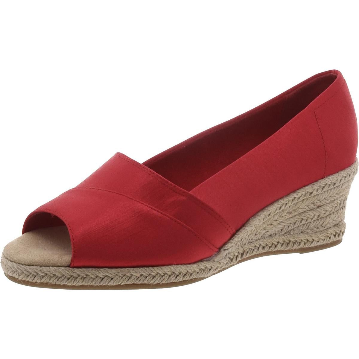 Satin Slip-On Espadrilles