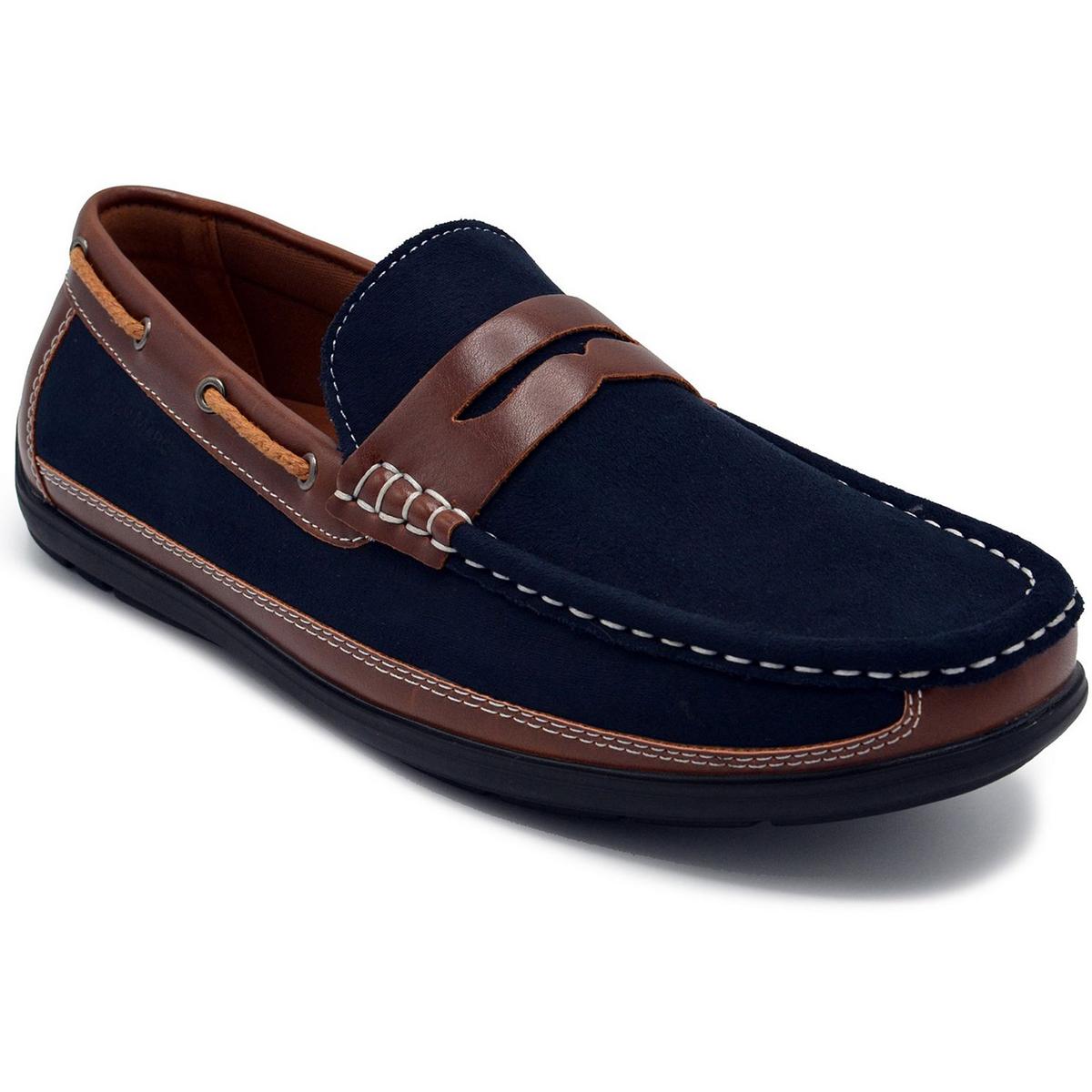 Levan Faux Leather Flat Loafers