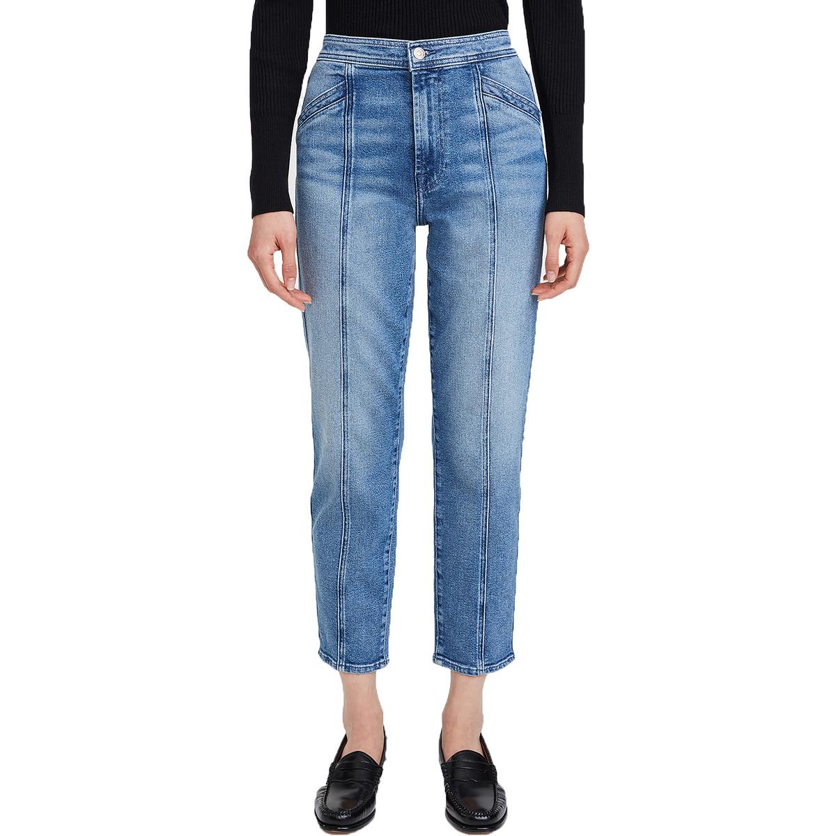 Luxe Vintage Denim Cotton Ankle Jeans