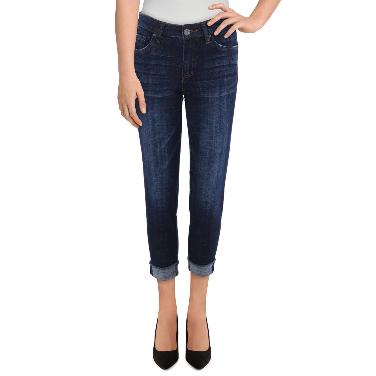 Amy Crop Denim Straight Leg Jeans