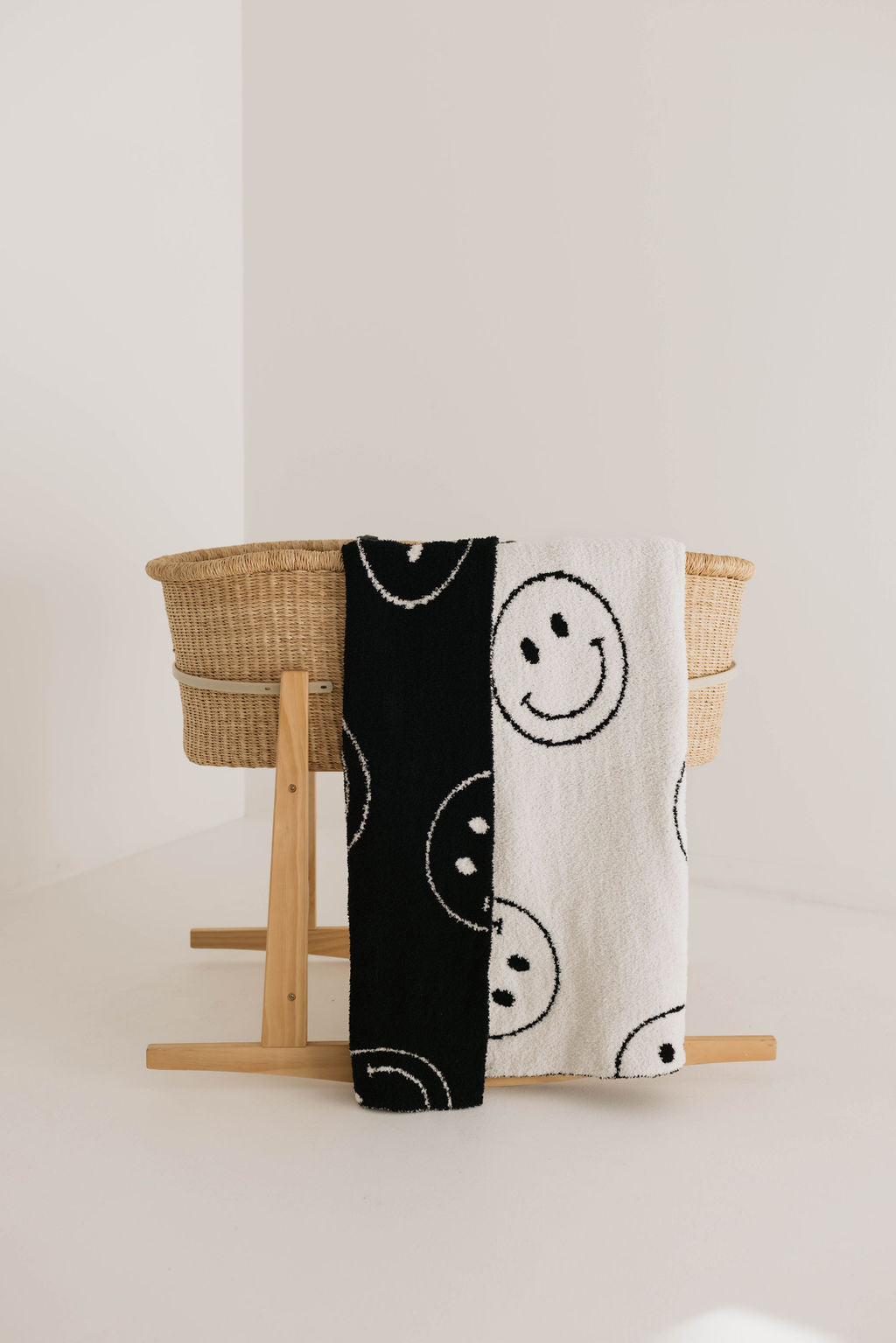 Plush Blanket | Just Smile Black & White