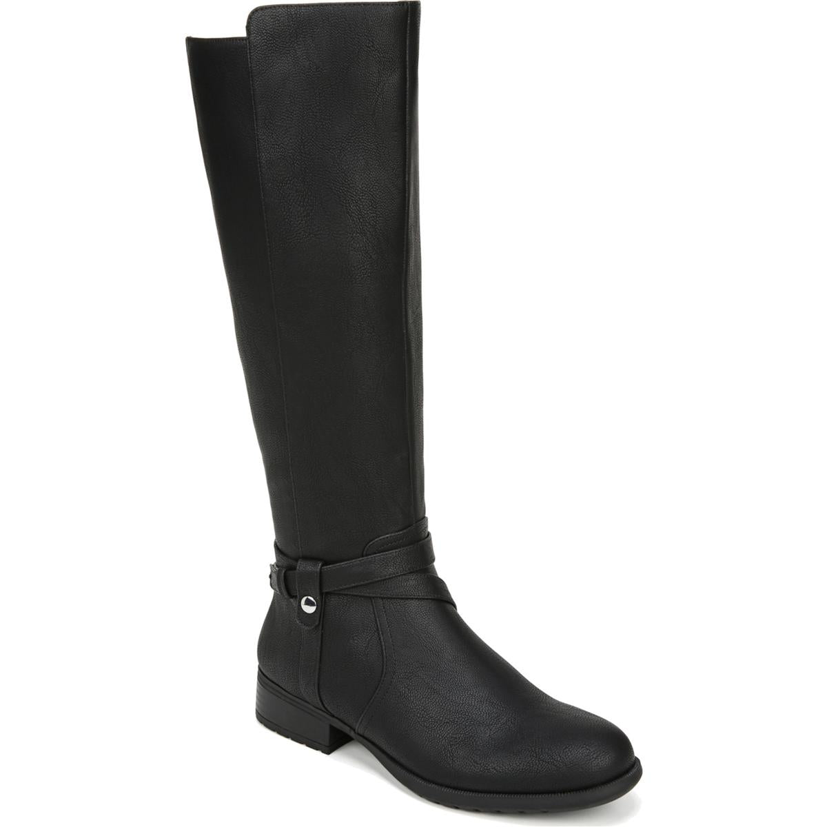Xtrovert Faux Leather Wide Calf Riding Boots