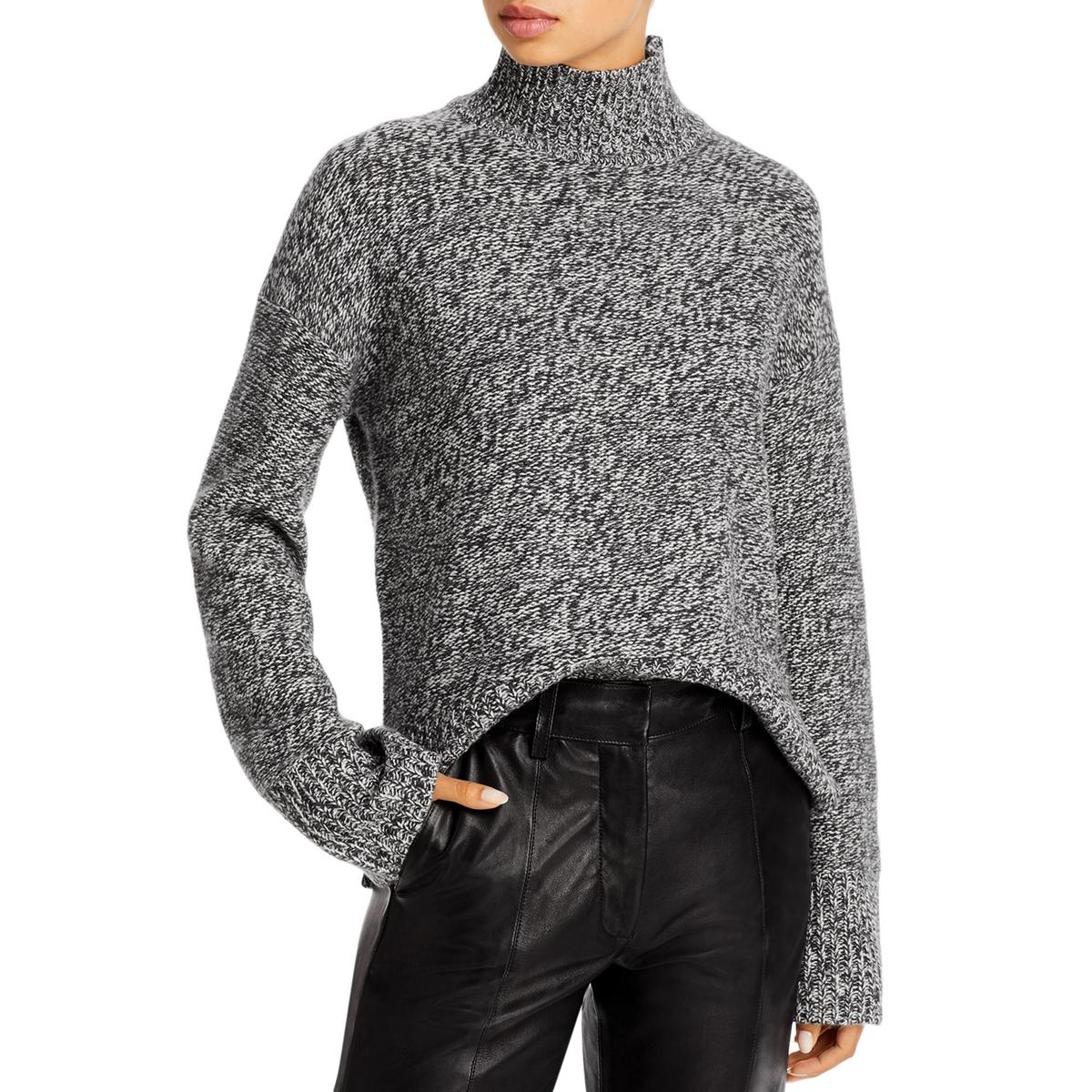 Karenia Cashmere Marled Funnel-Neck Sweater