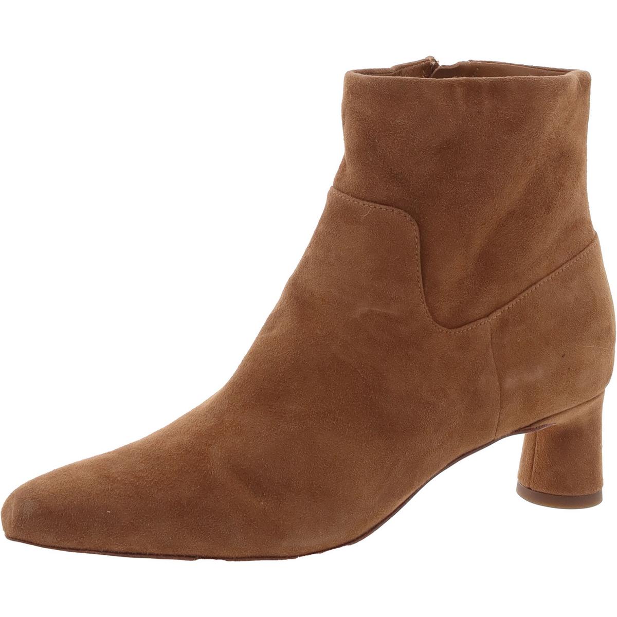 Faux Suede Kitten Heels Ankle Boots
