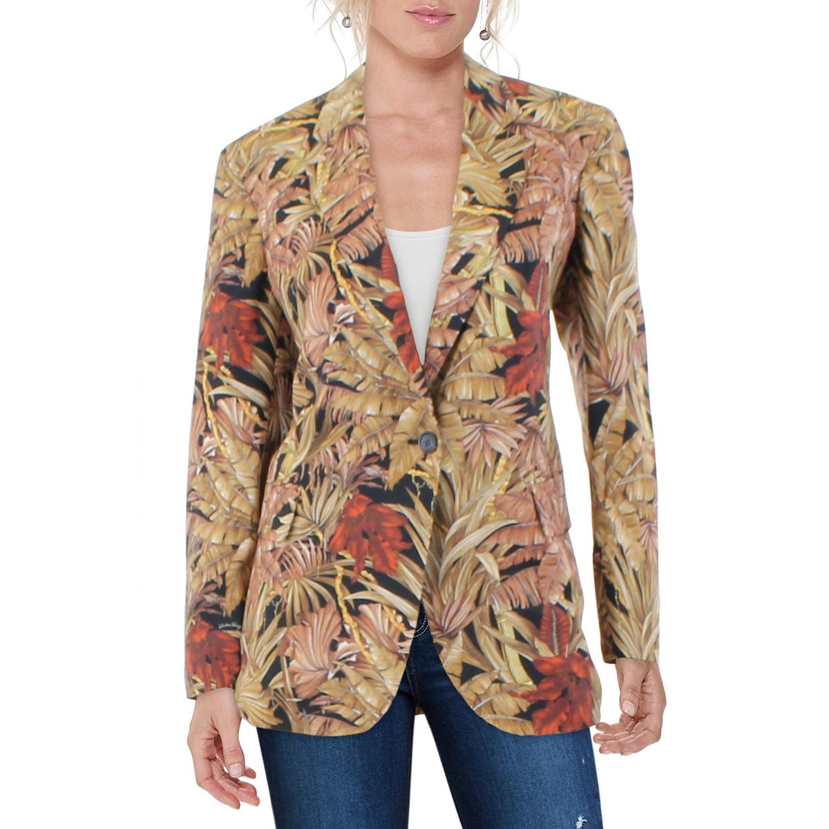 Wool Back Slit One-Button Blazer