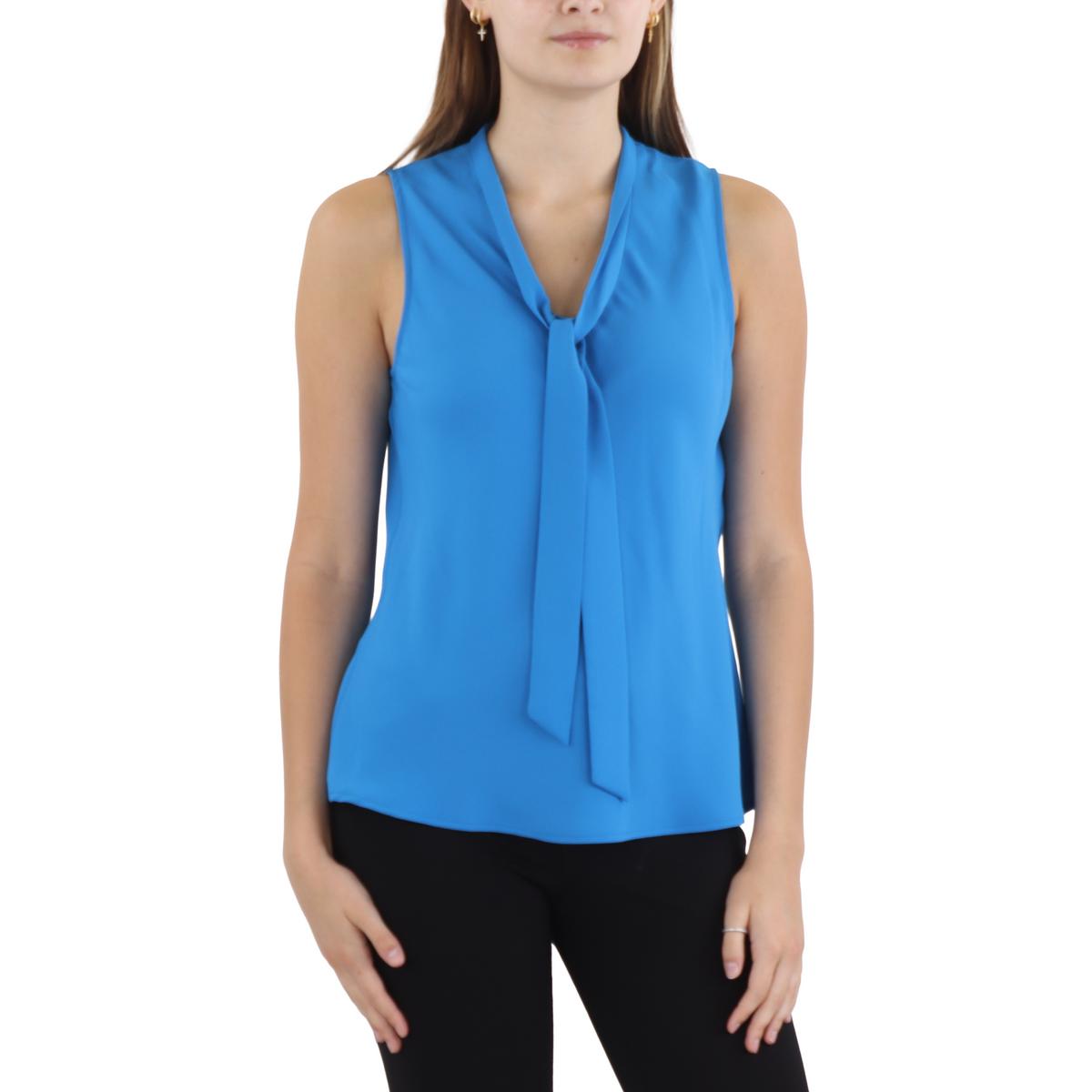 Petites Solid Chiffon Shell